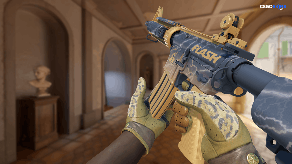 M4A4 | Sheet Lightning Artwork