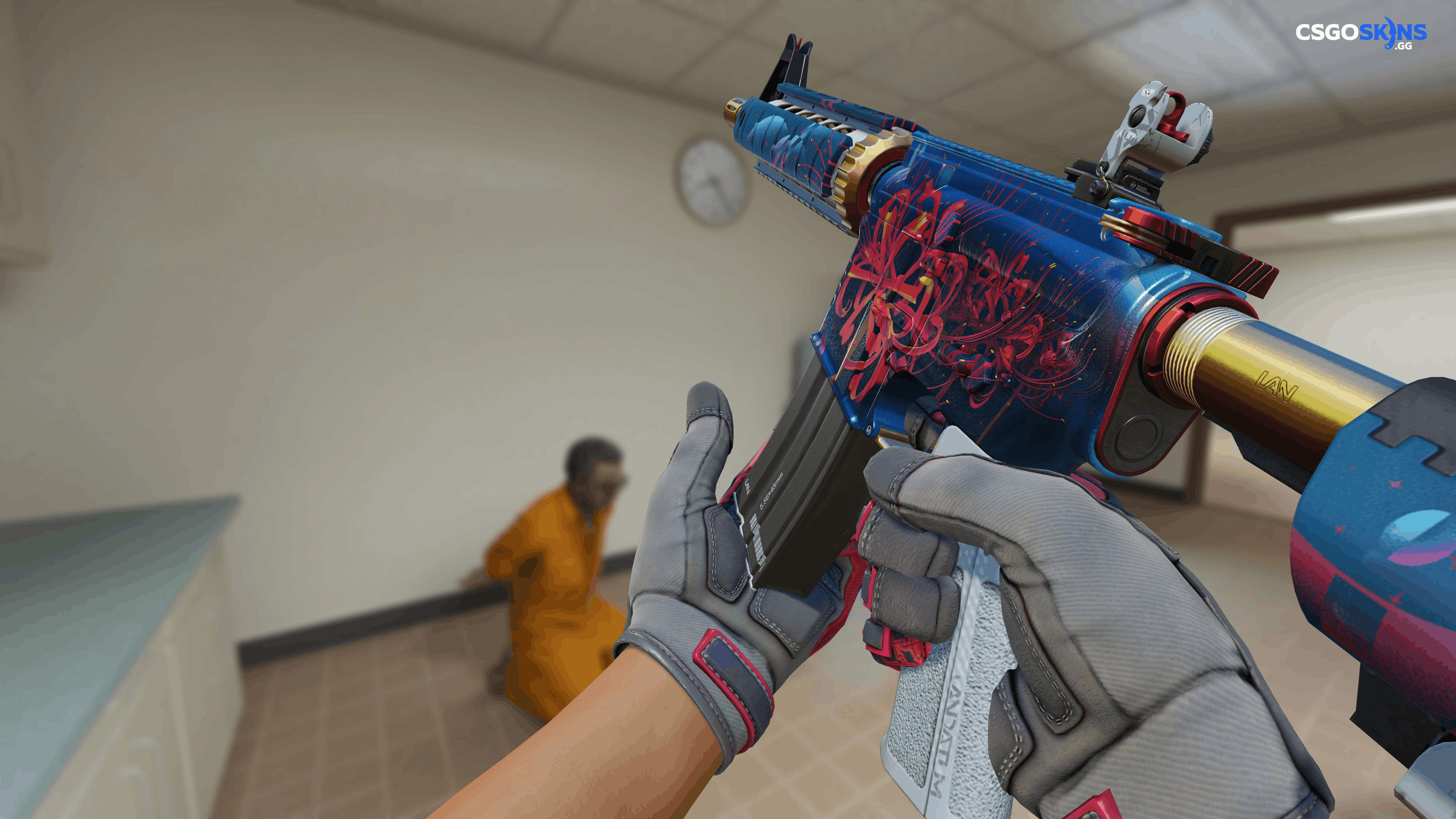 M4A4 | Spider Lily Artwork