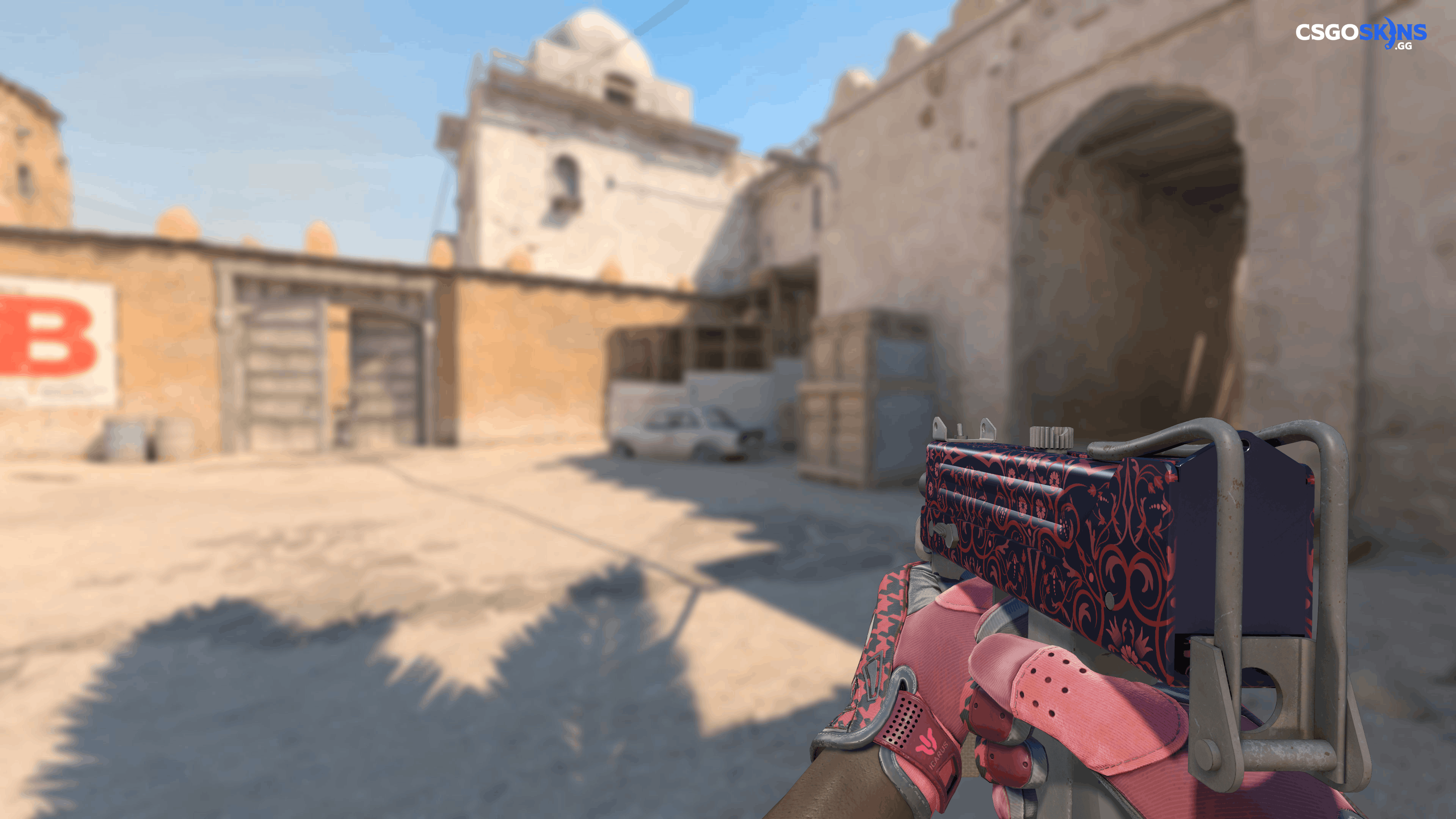 MAC-10 | Red Filigree Artwork