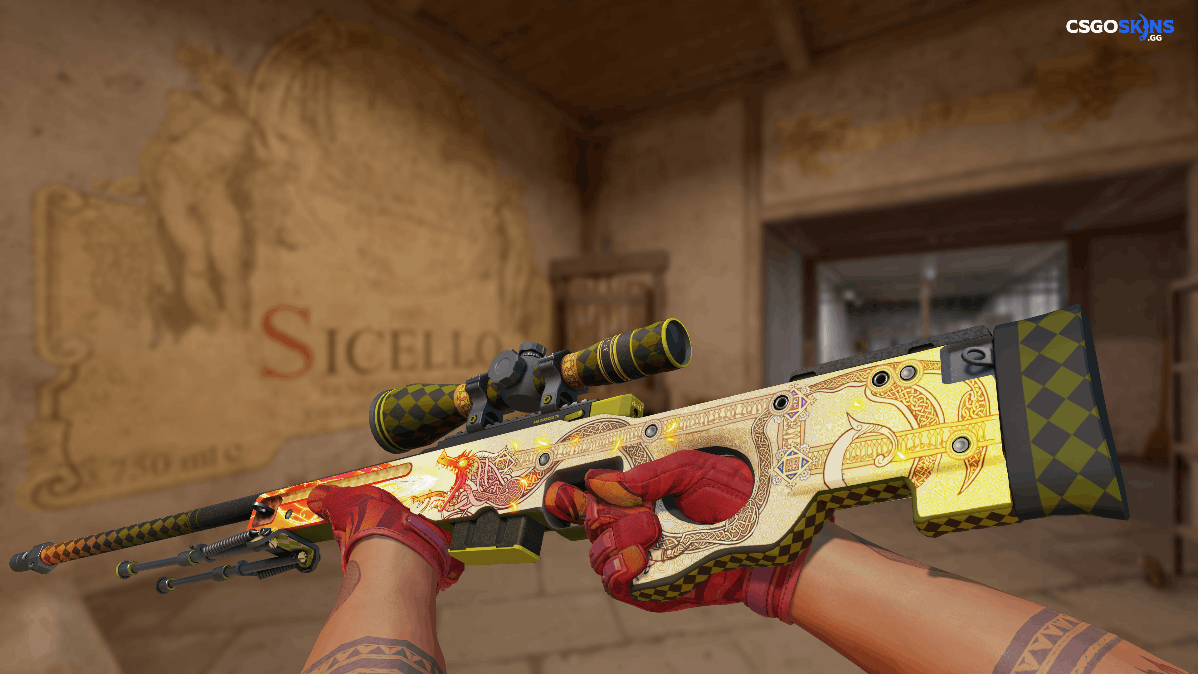 AWP | Dragon Lore Artwork