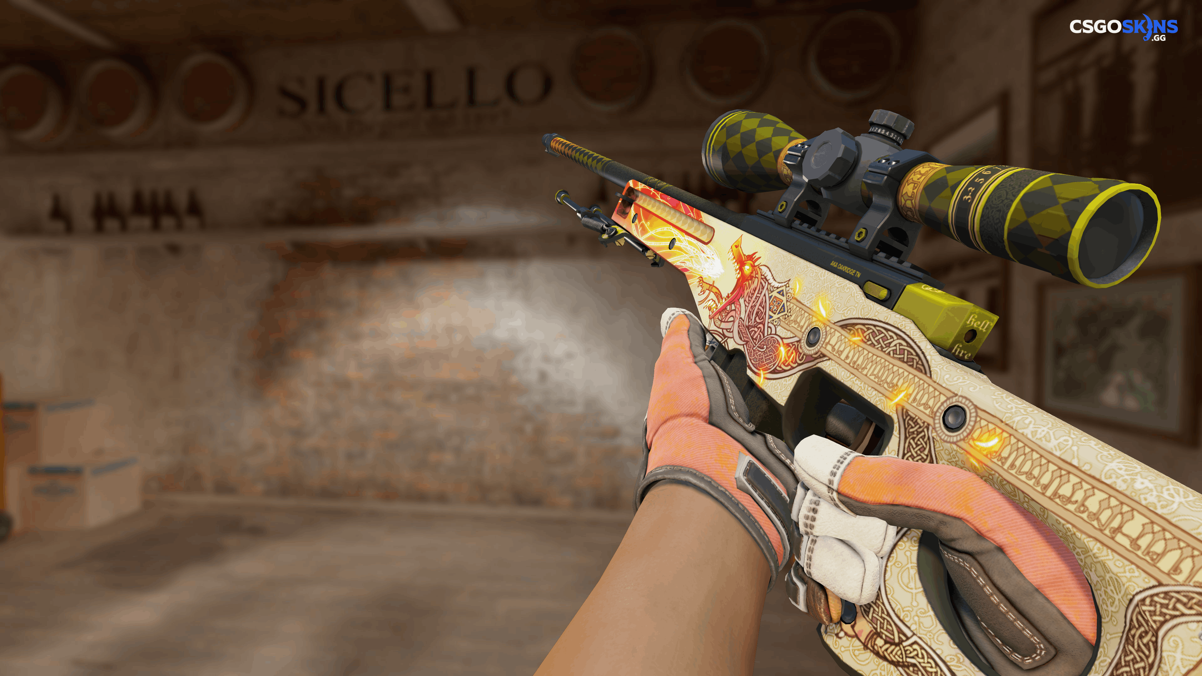 AWP | Dragon Lore Artwork