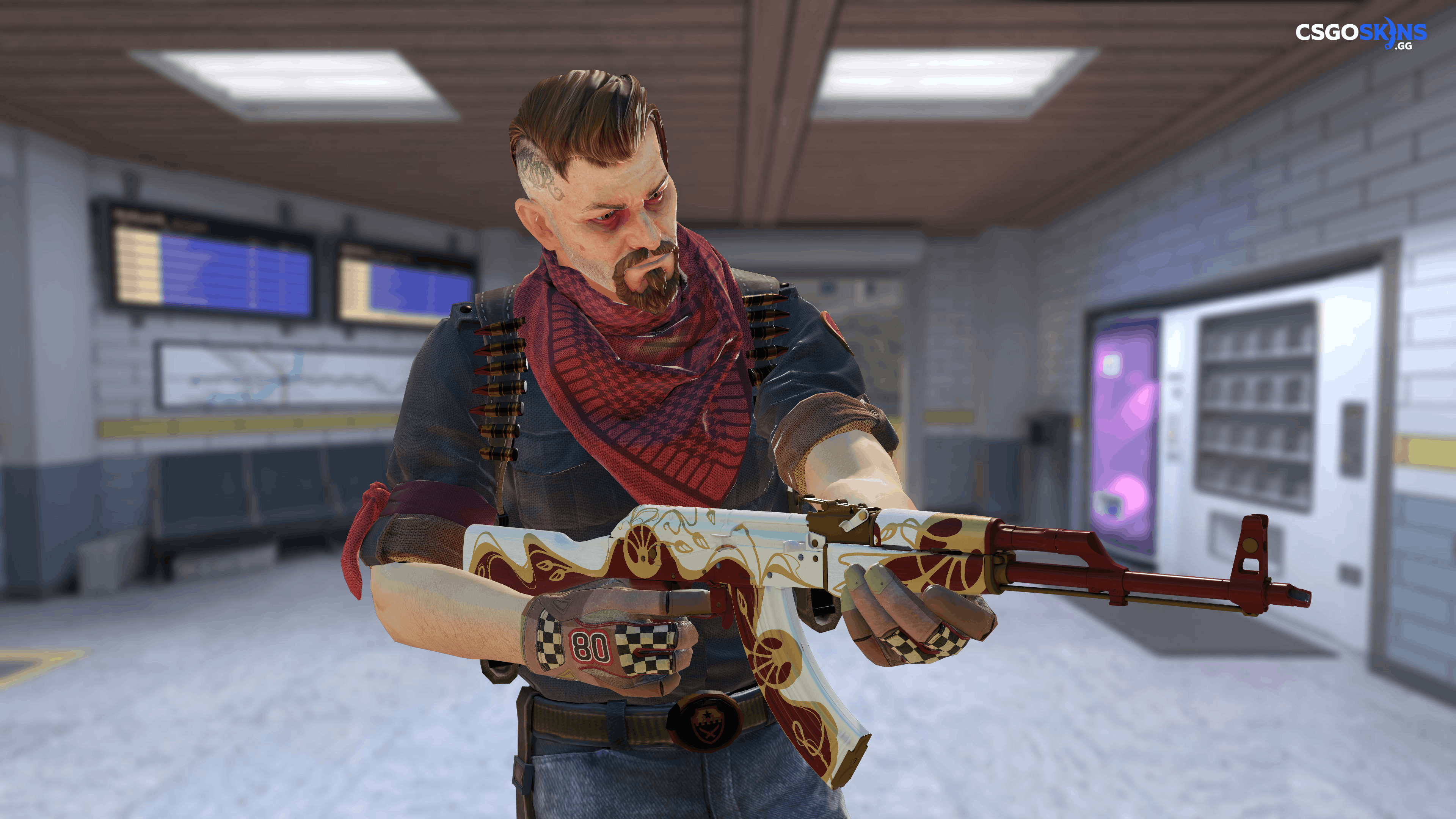 AK-47 | Nouveau Rouge Artwork