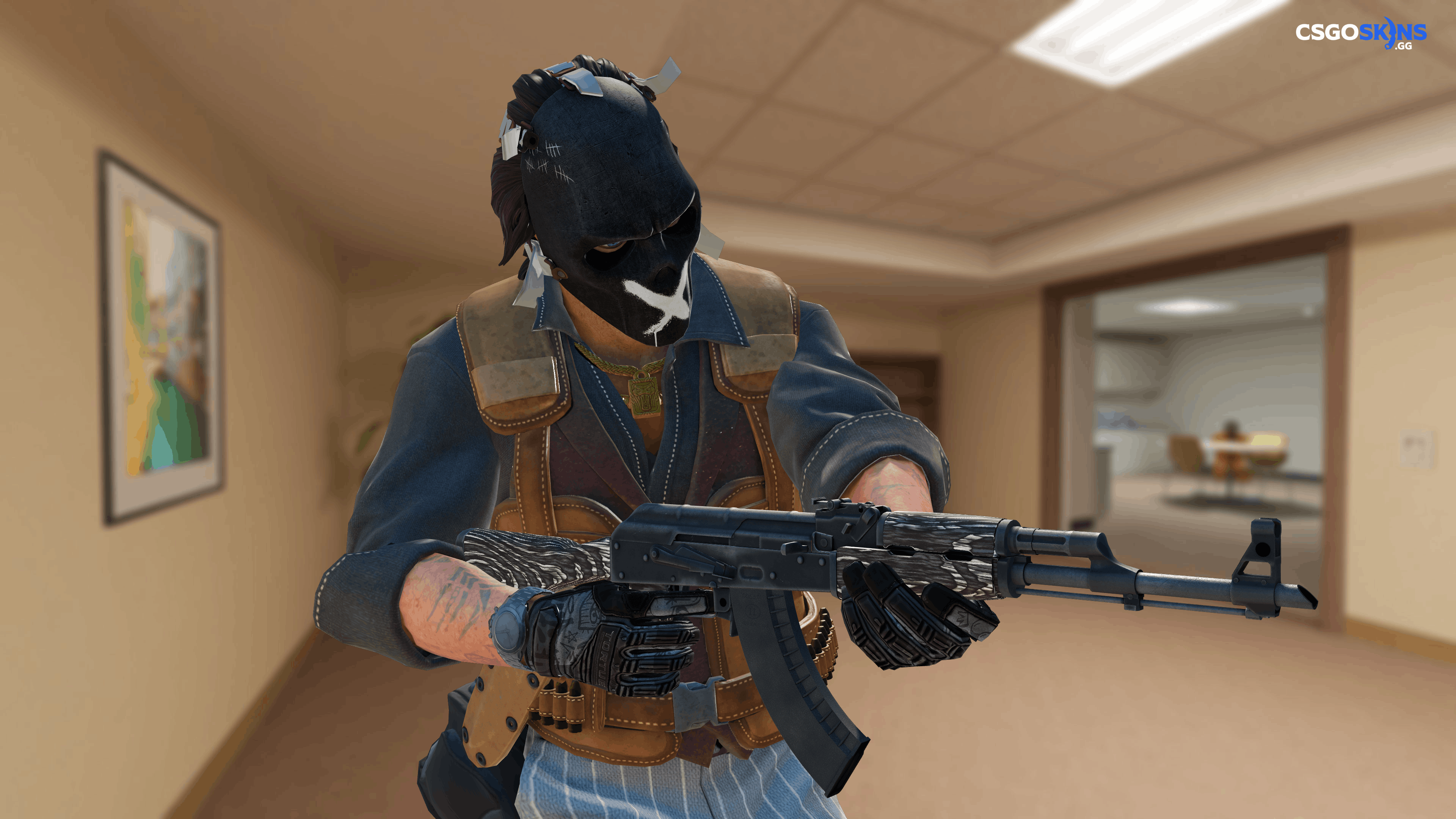 AK-47 | Black Laminate Artwork