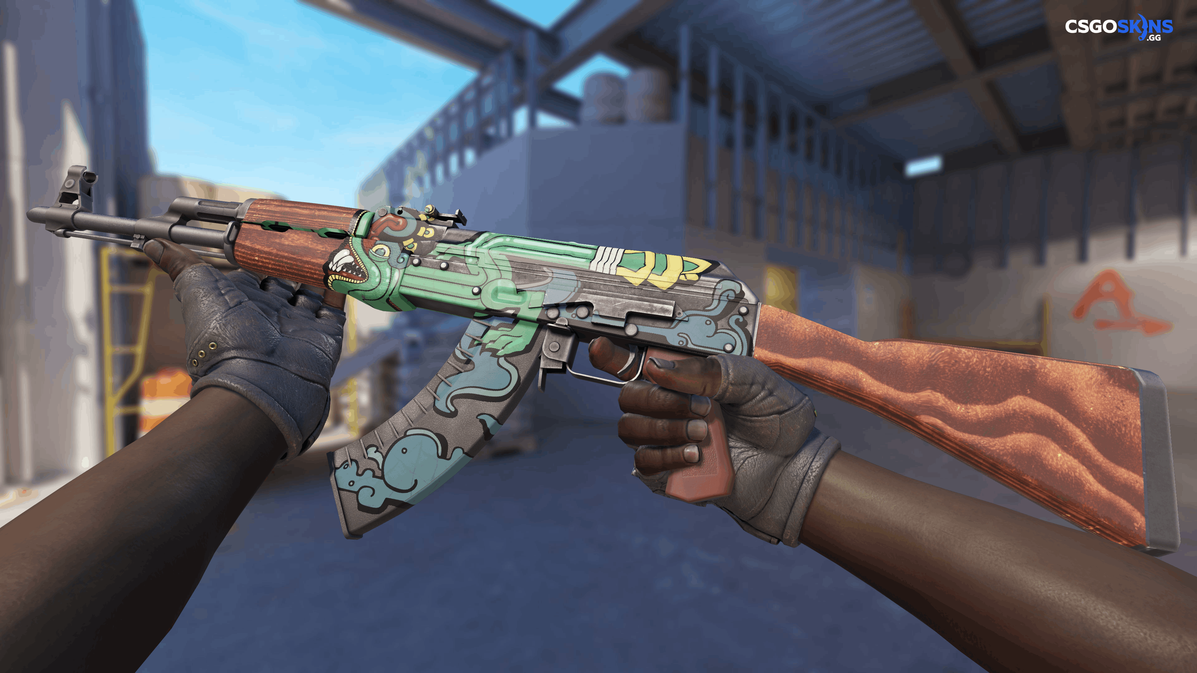 AK-47 | Fire Serpent Artwork