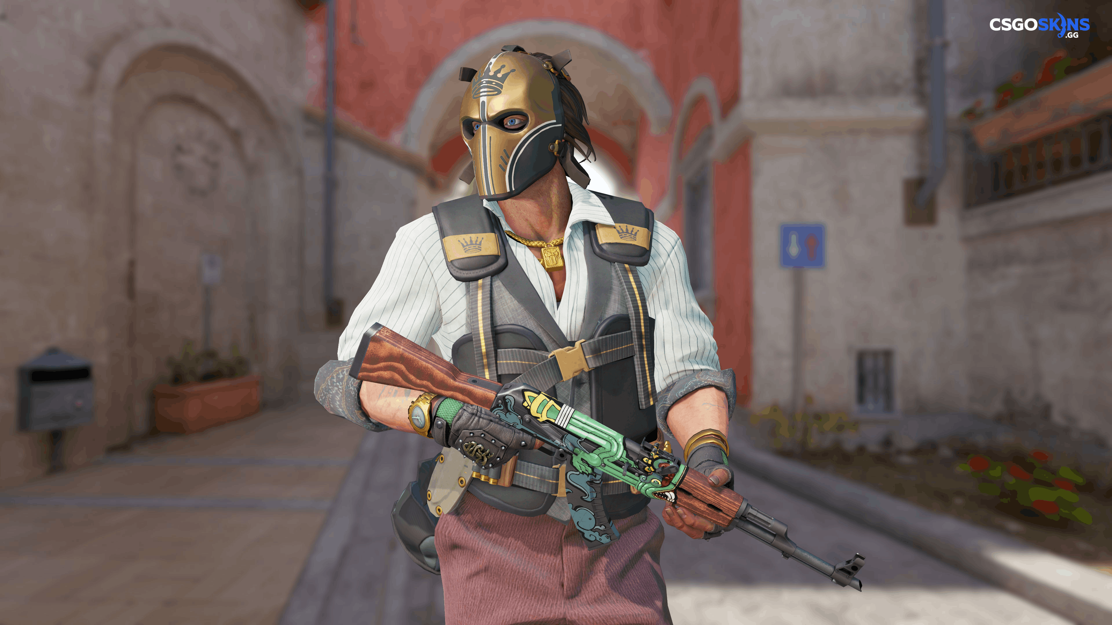 AK-47 | Fire Serpent Artwork