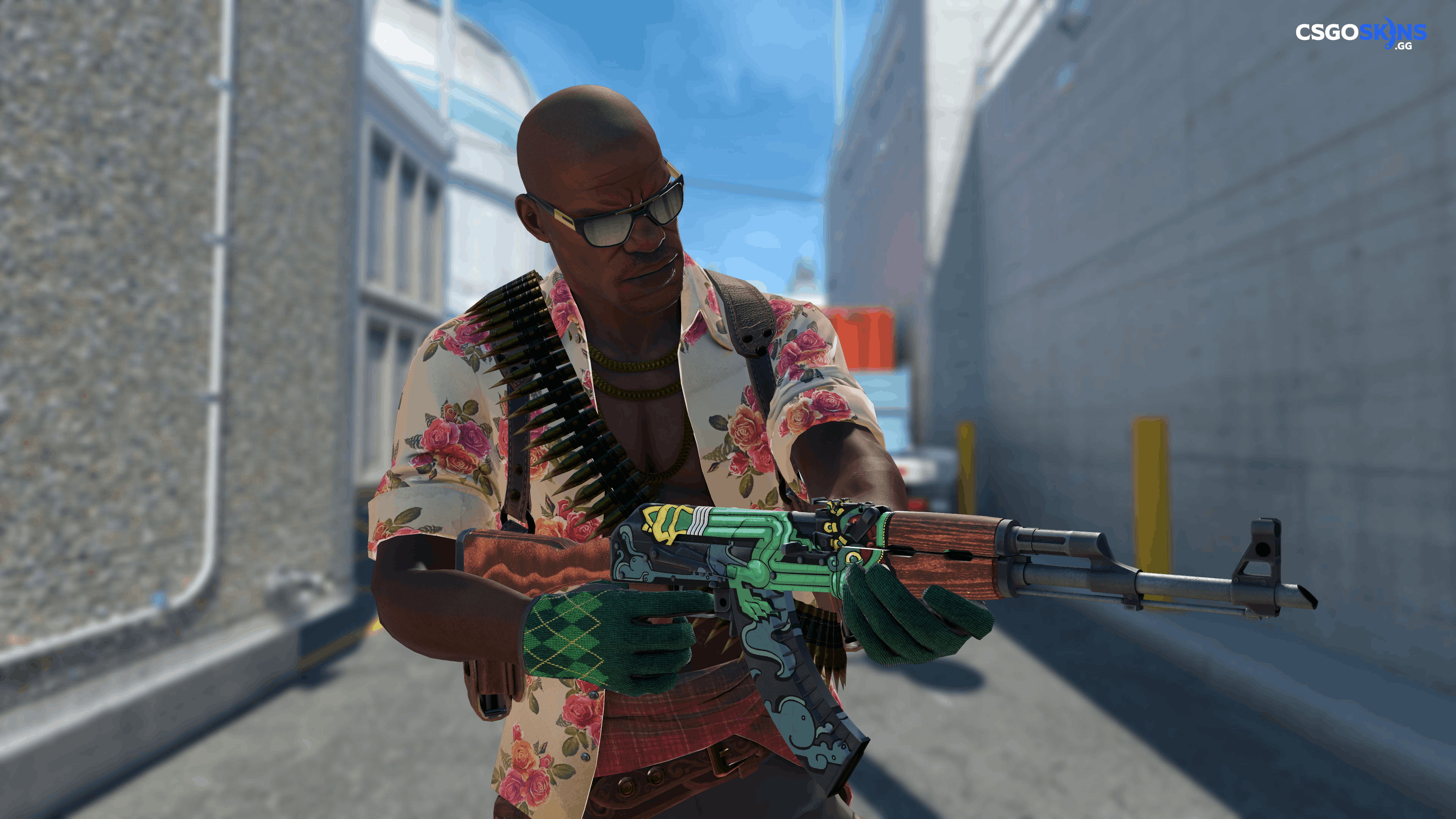 AK-47 | Fire Serpent Artwork