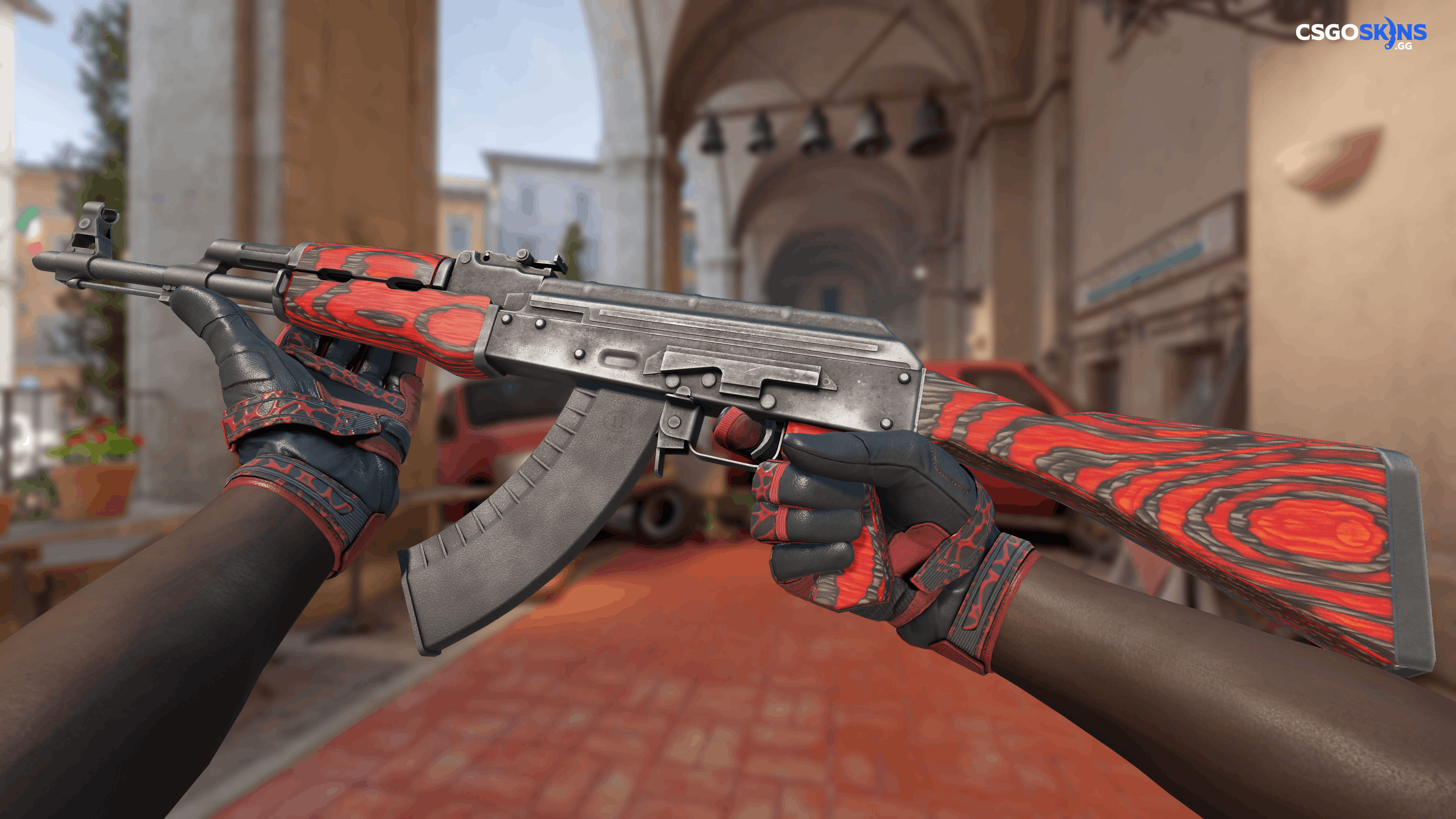 AK-47 | Red Laminate Artwork