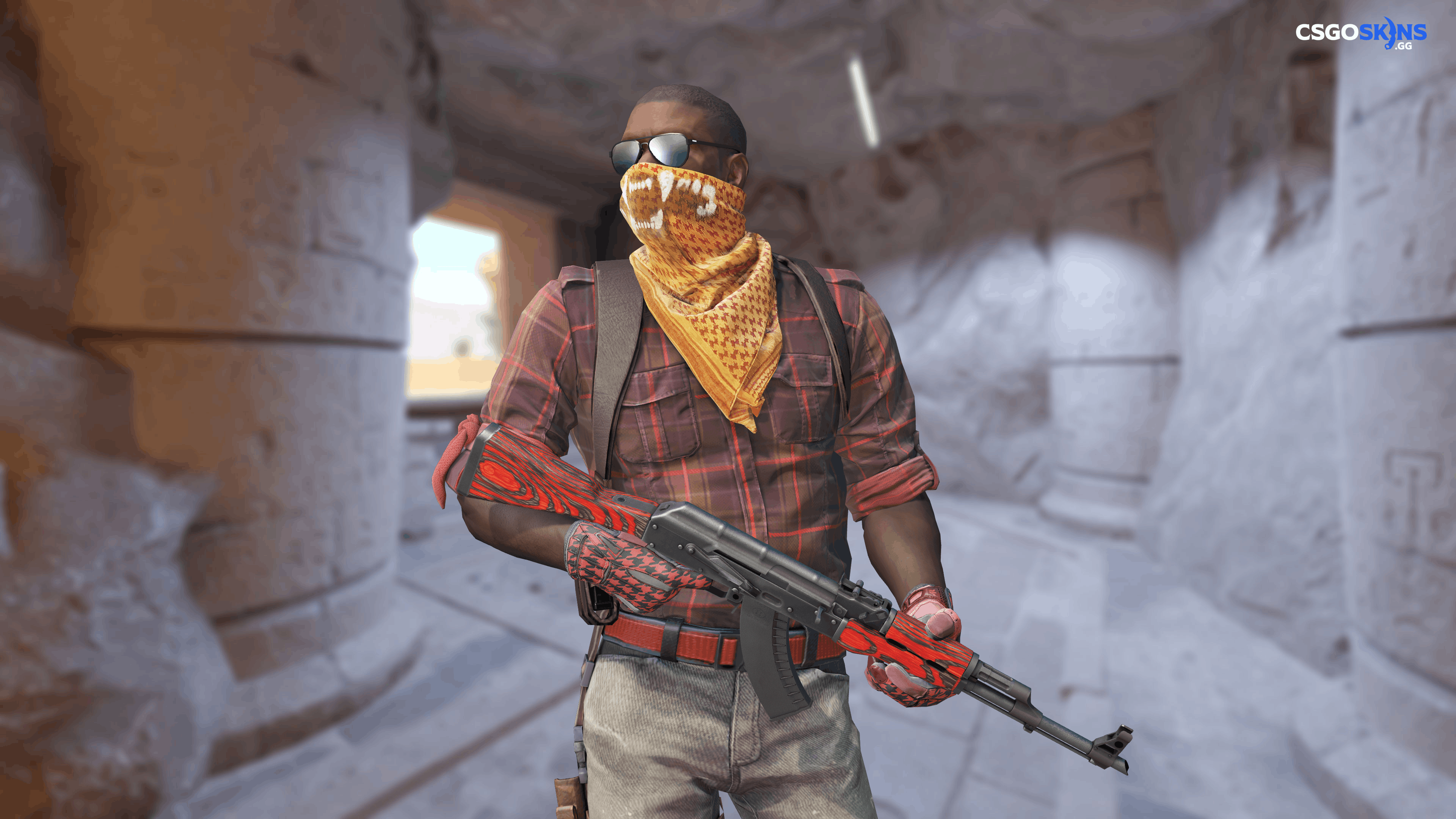 AK-47 | Red Laminate Artwork