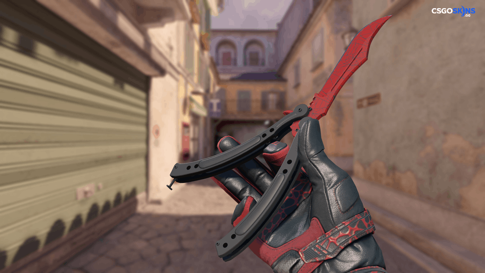 ★ Butterfly Knife | Crimson Web Artwork