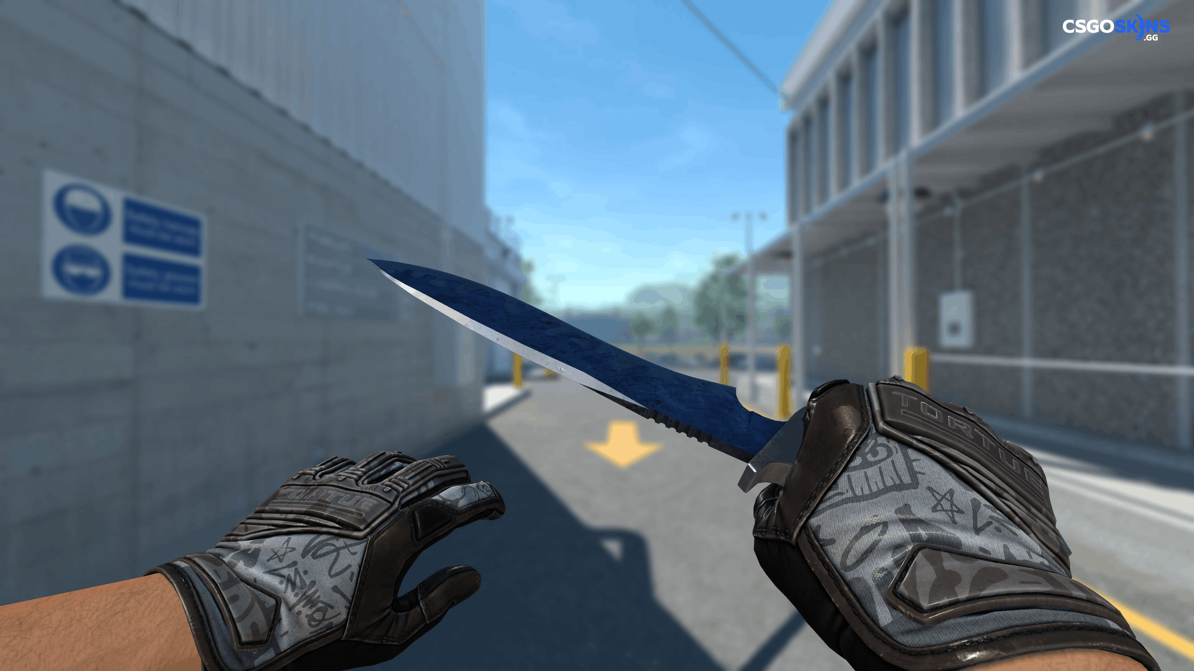 ★ Classic Knife | Blue Steel Artwork