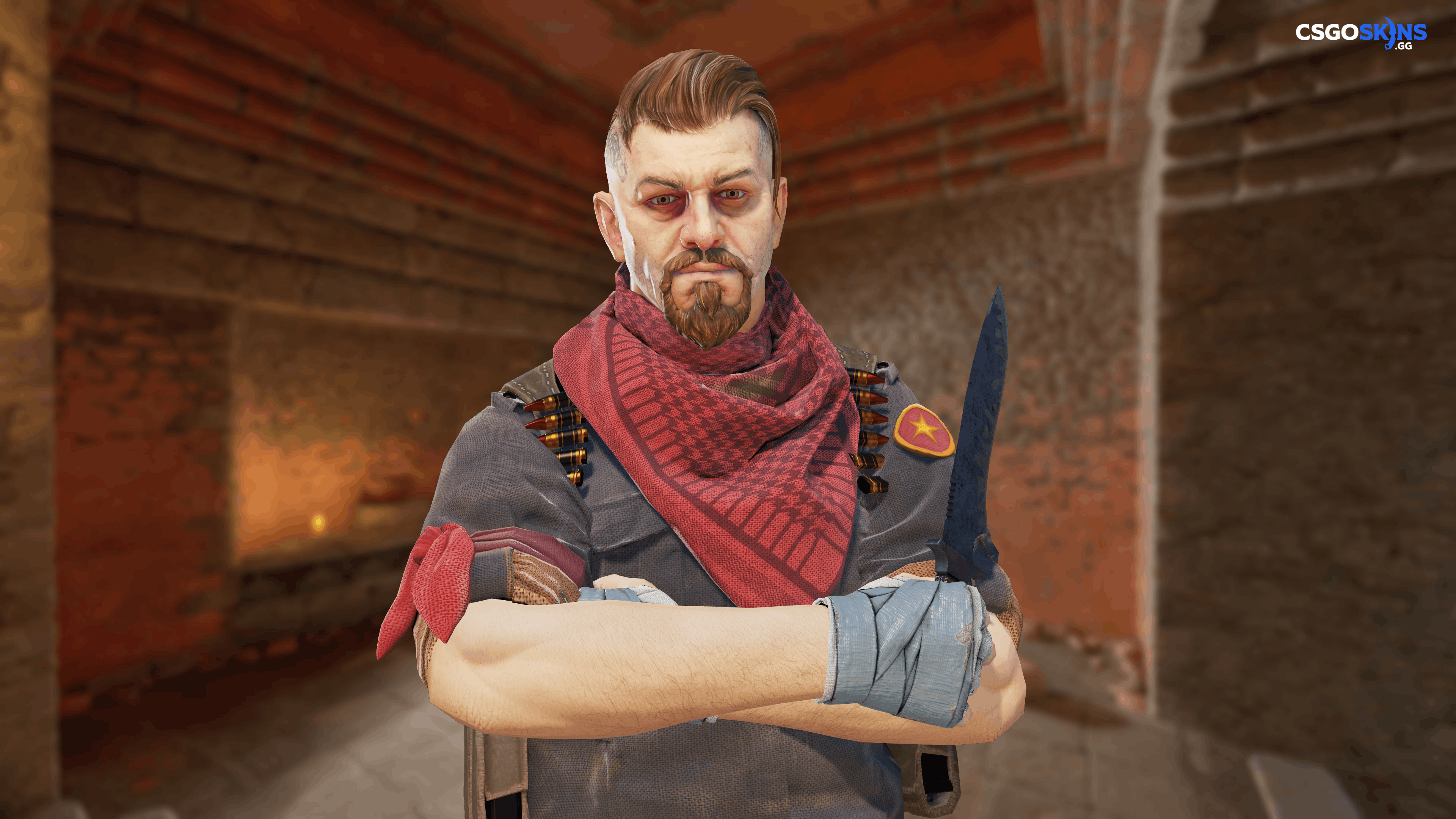 ★ Classic Knife | Blue Steel Artwork