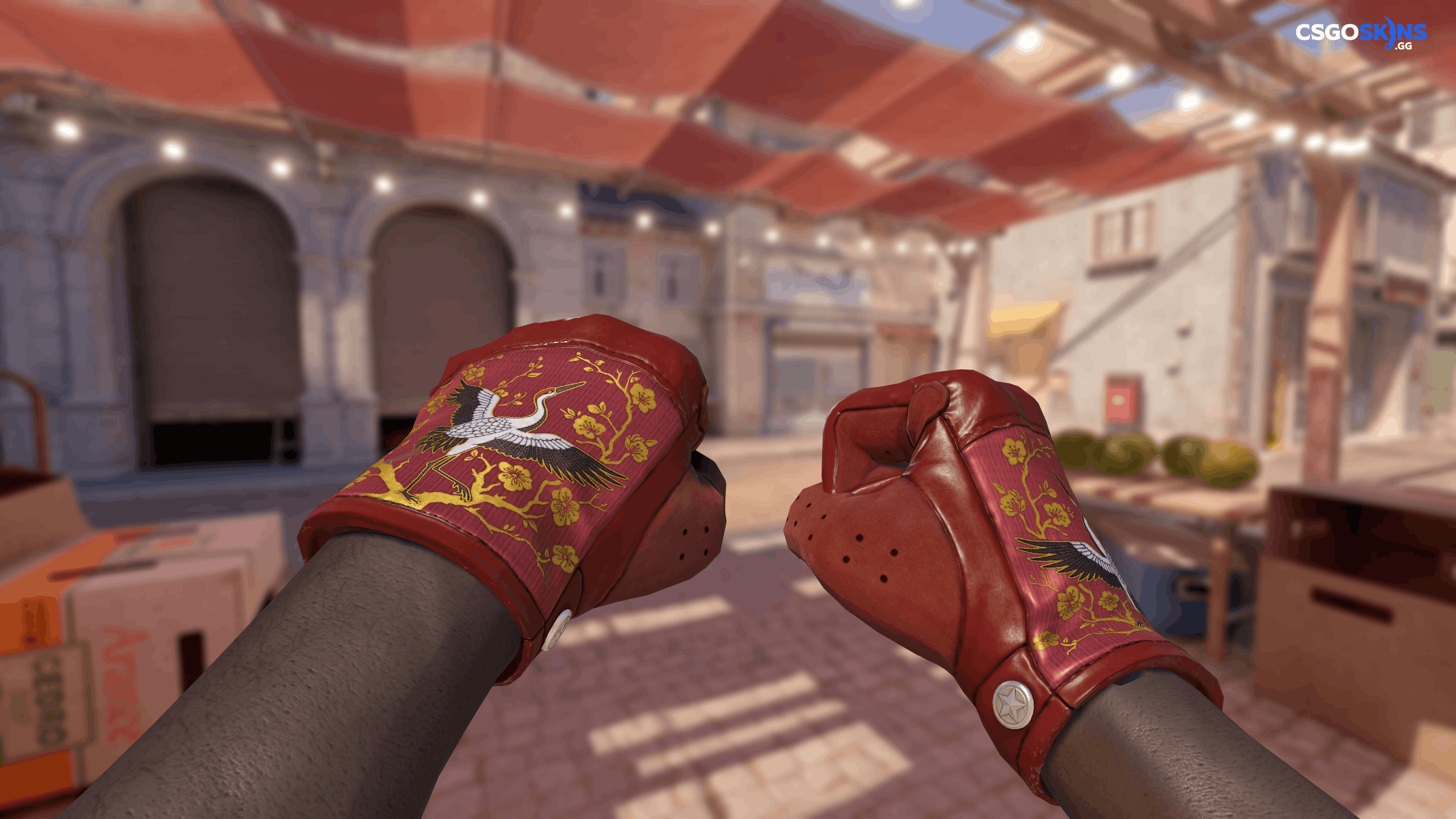 ★ Driver Gloves | Brocade Crane Artwork