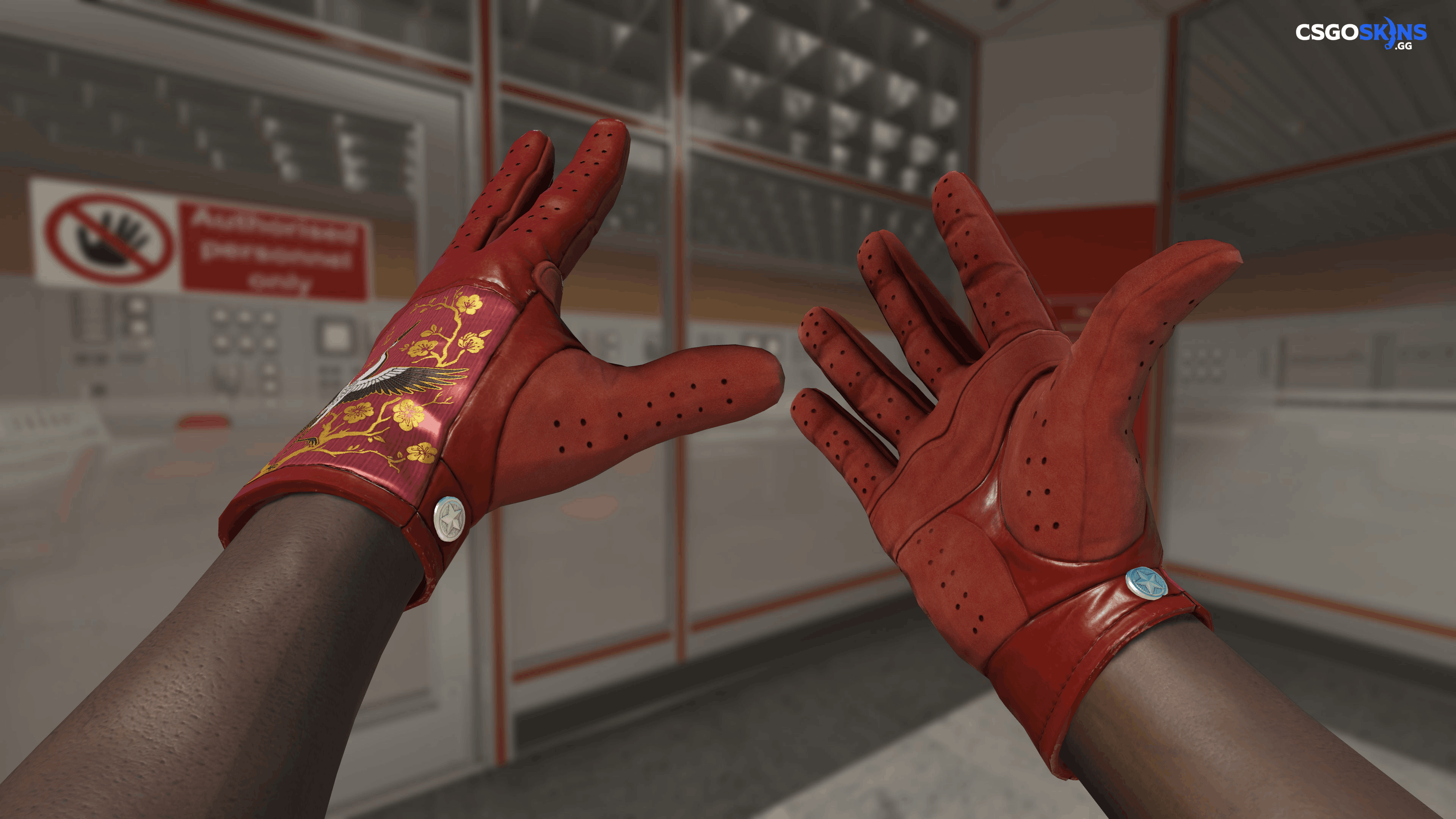 ★ Driver Gloves | Brocade Crane Artwork