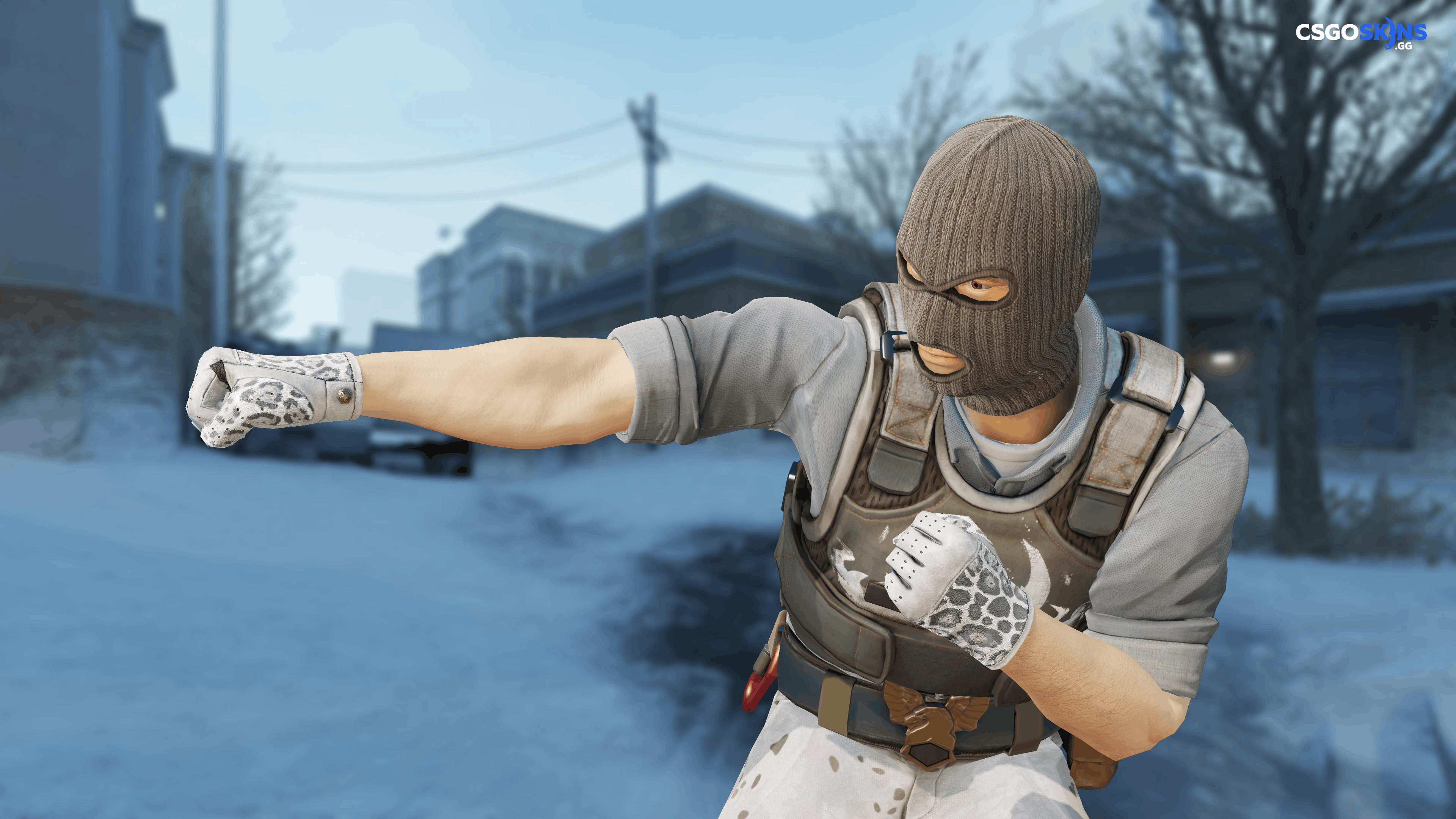 ★ Driver Gloves | Snow Leopard Artwork