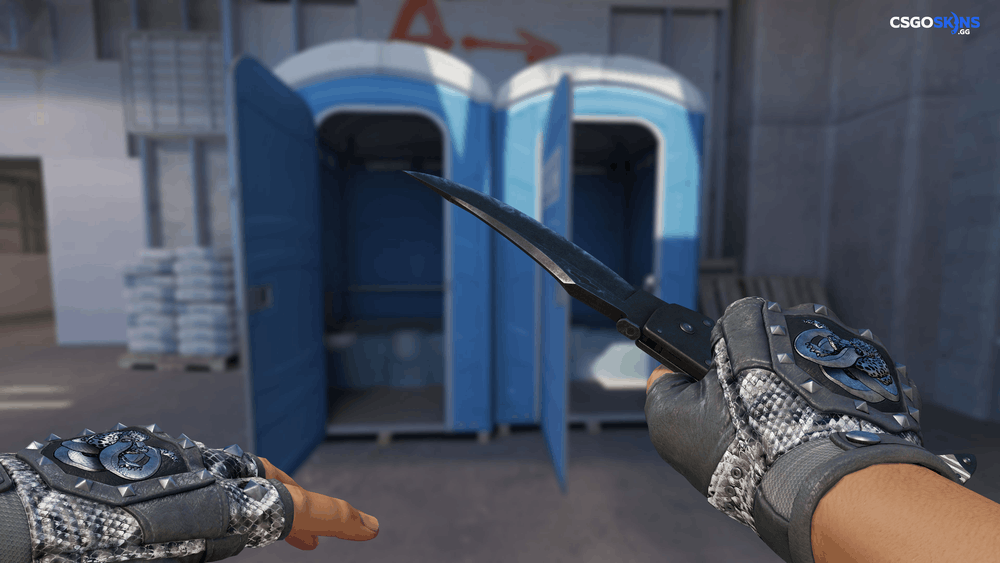 ★ Falchion Knife | Black Laminate Artwork