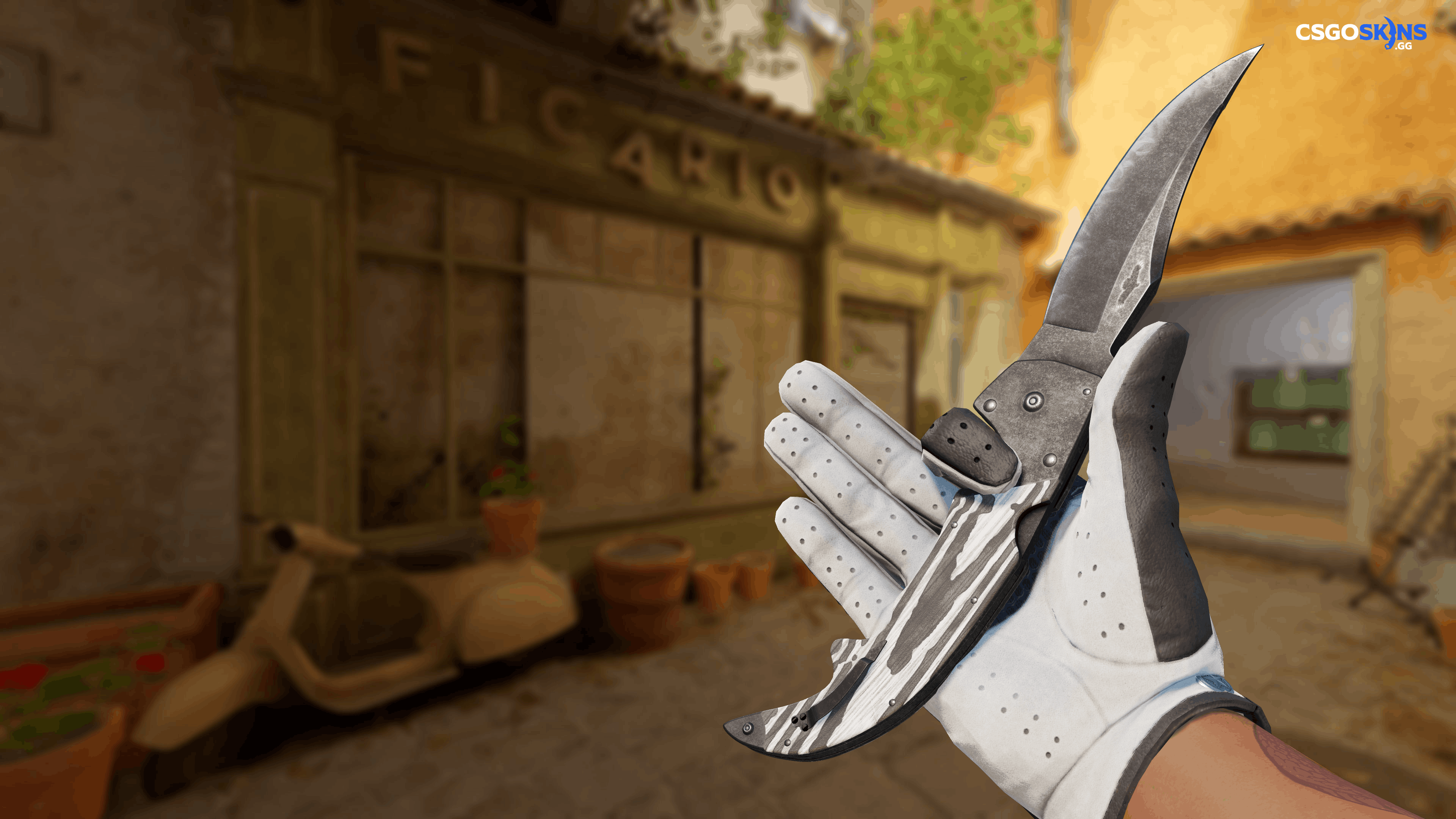 ★ Falchion Knife | Black Laminate Artwork