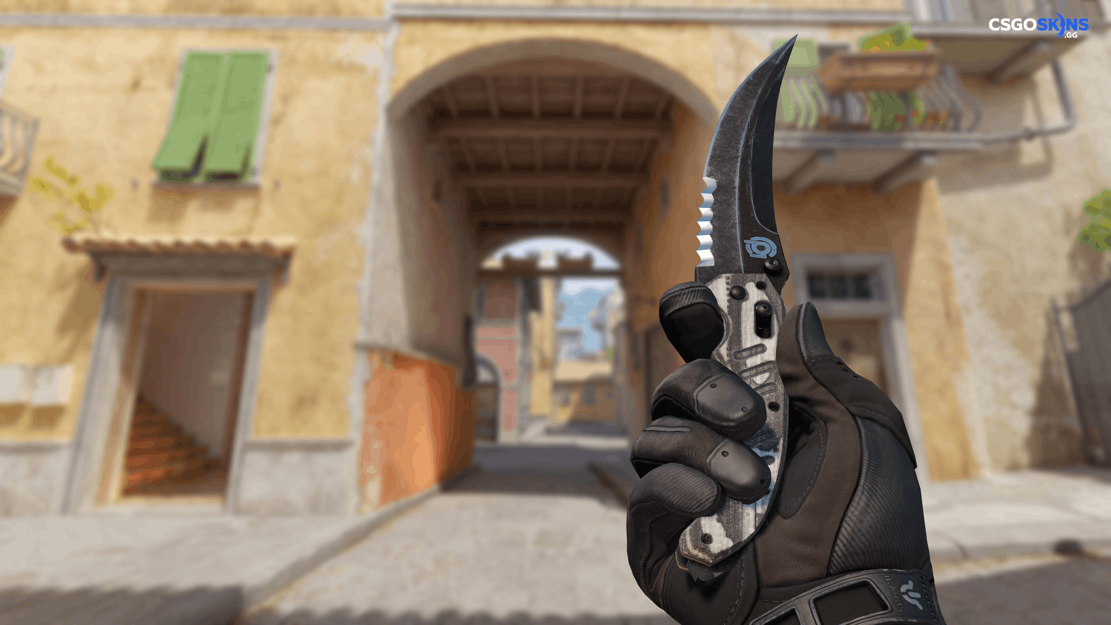 ★ Flip Knife | Black Laminate Artwork