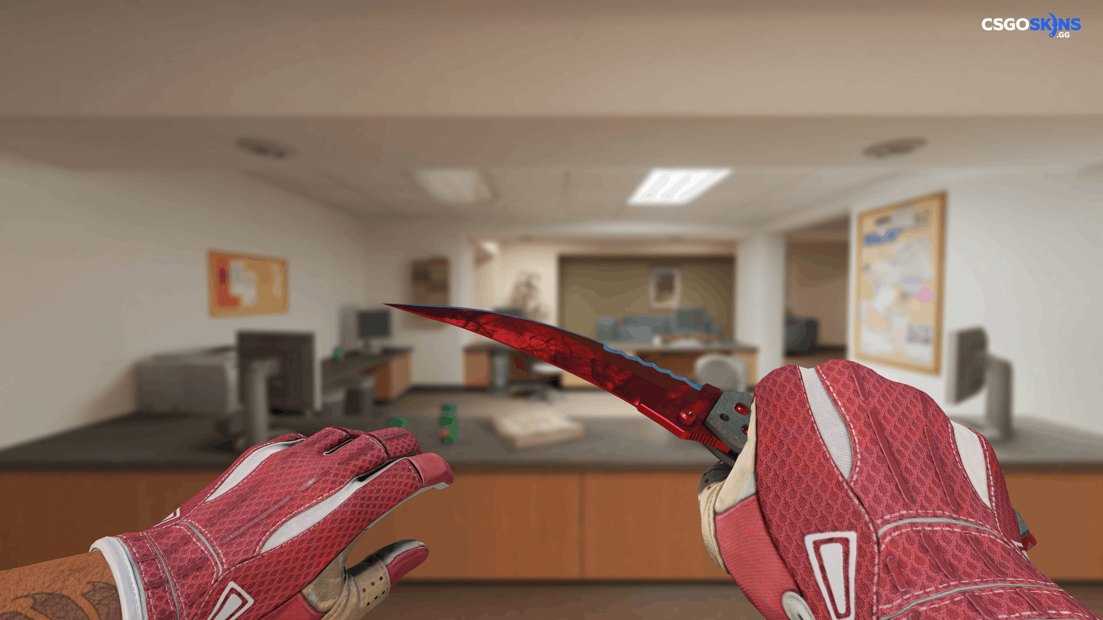 ★ Flip Knife | Doppler Ruby Artwork