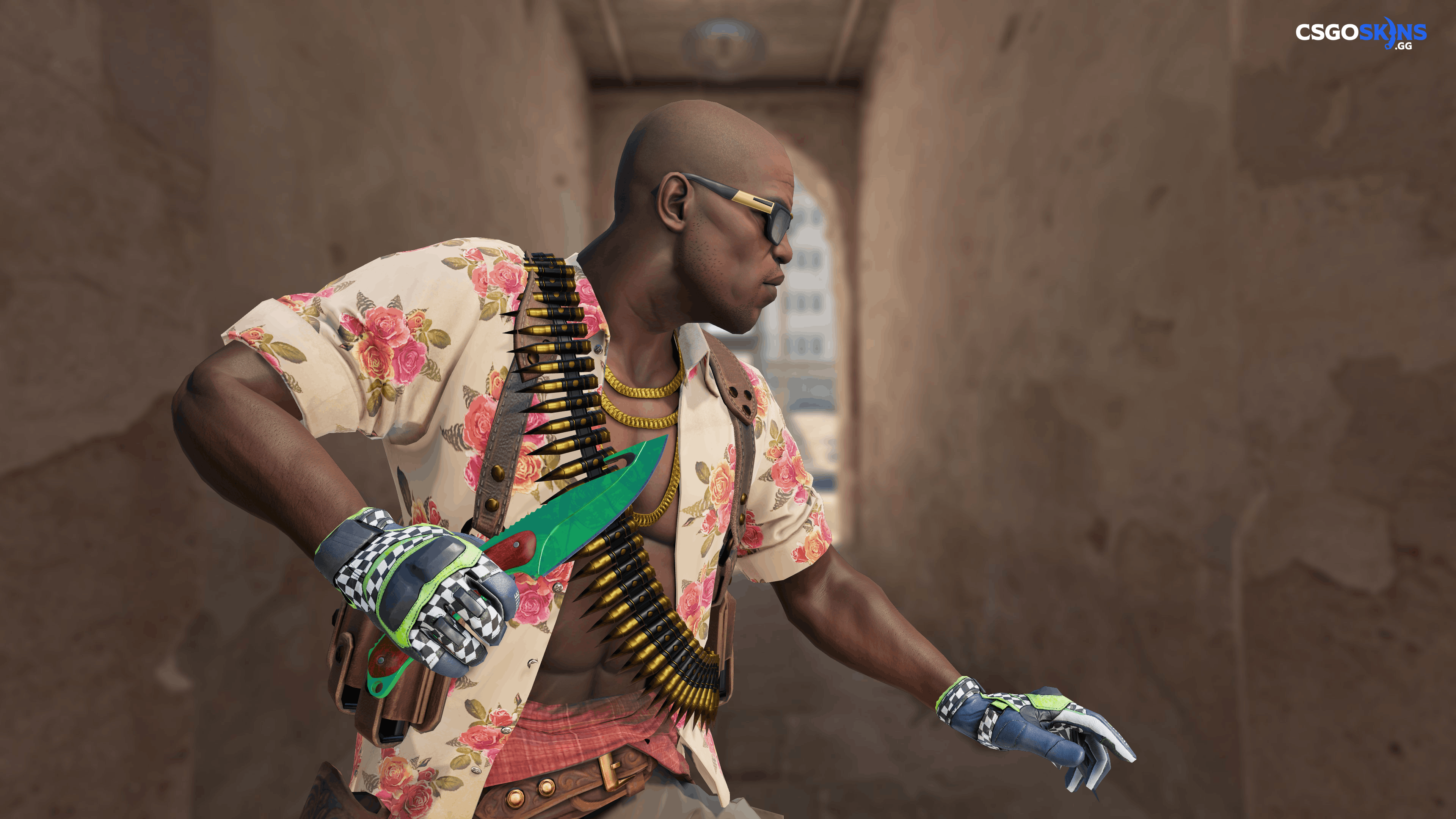 ★ Gut Knife | Gamma Doppler Emerald Artwork