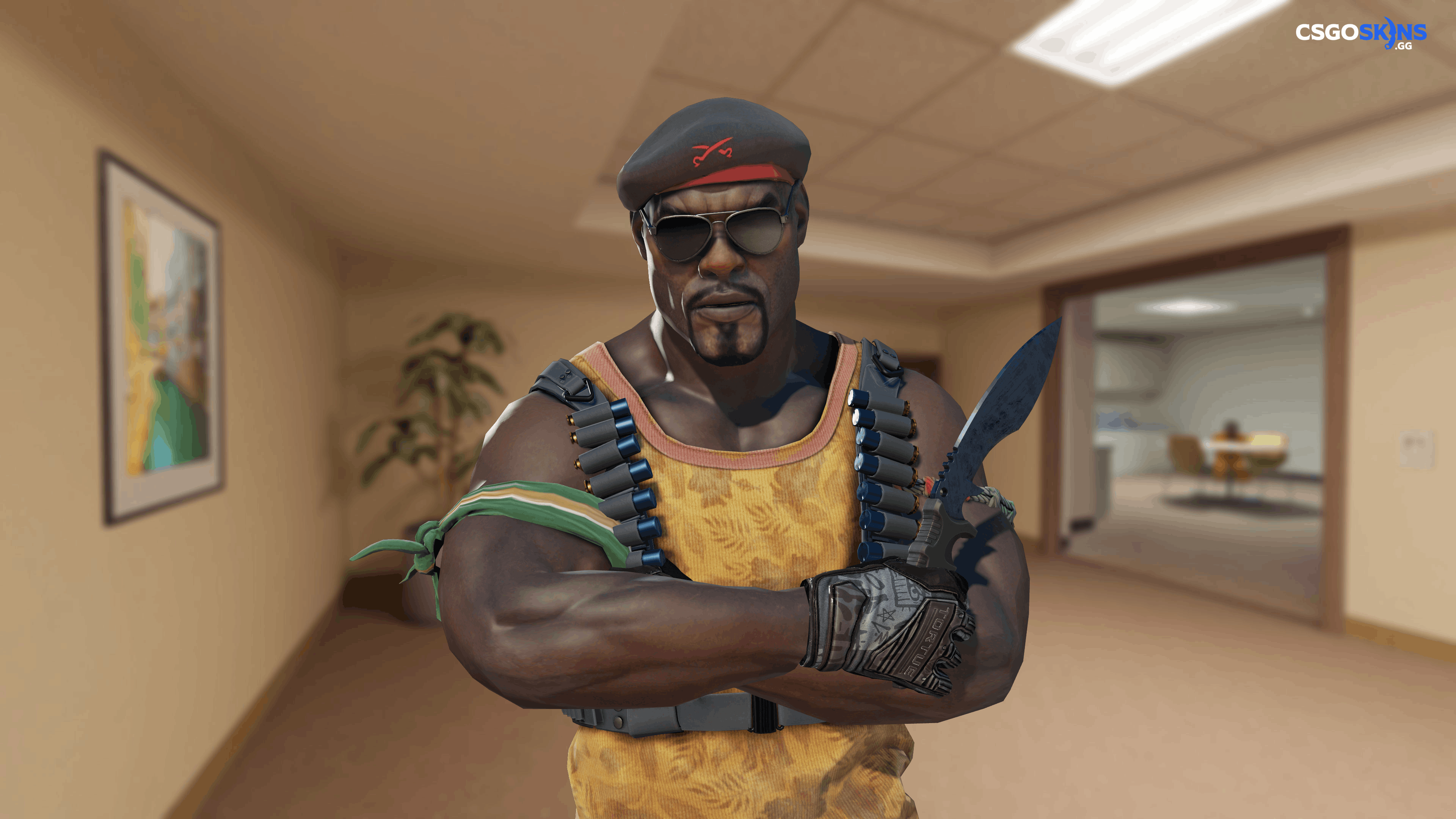 ★ Kukri Knife | Blue Steel Artwork