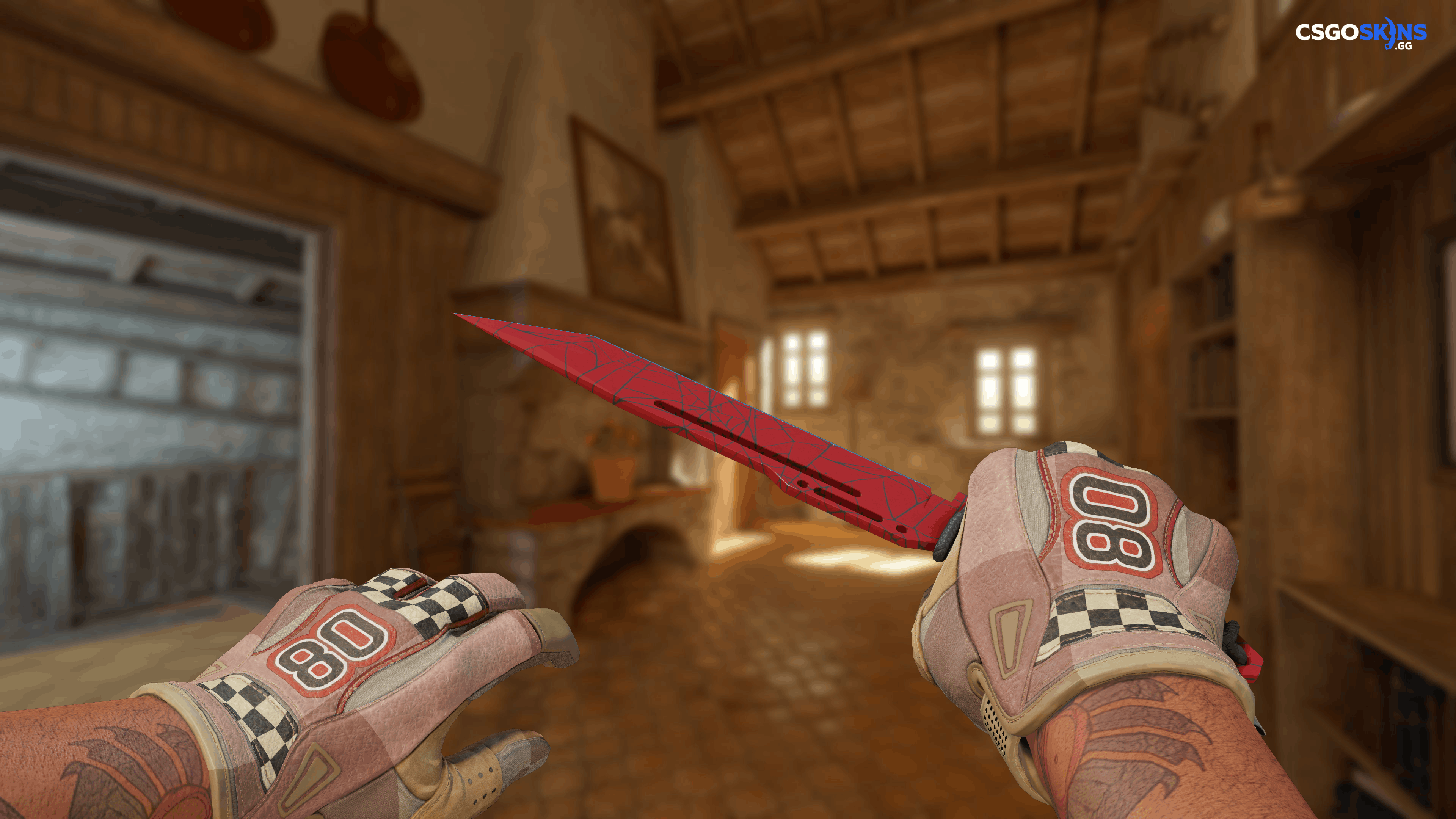★ Paracord Knife | Crimson Web Artwork