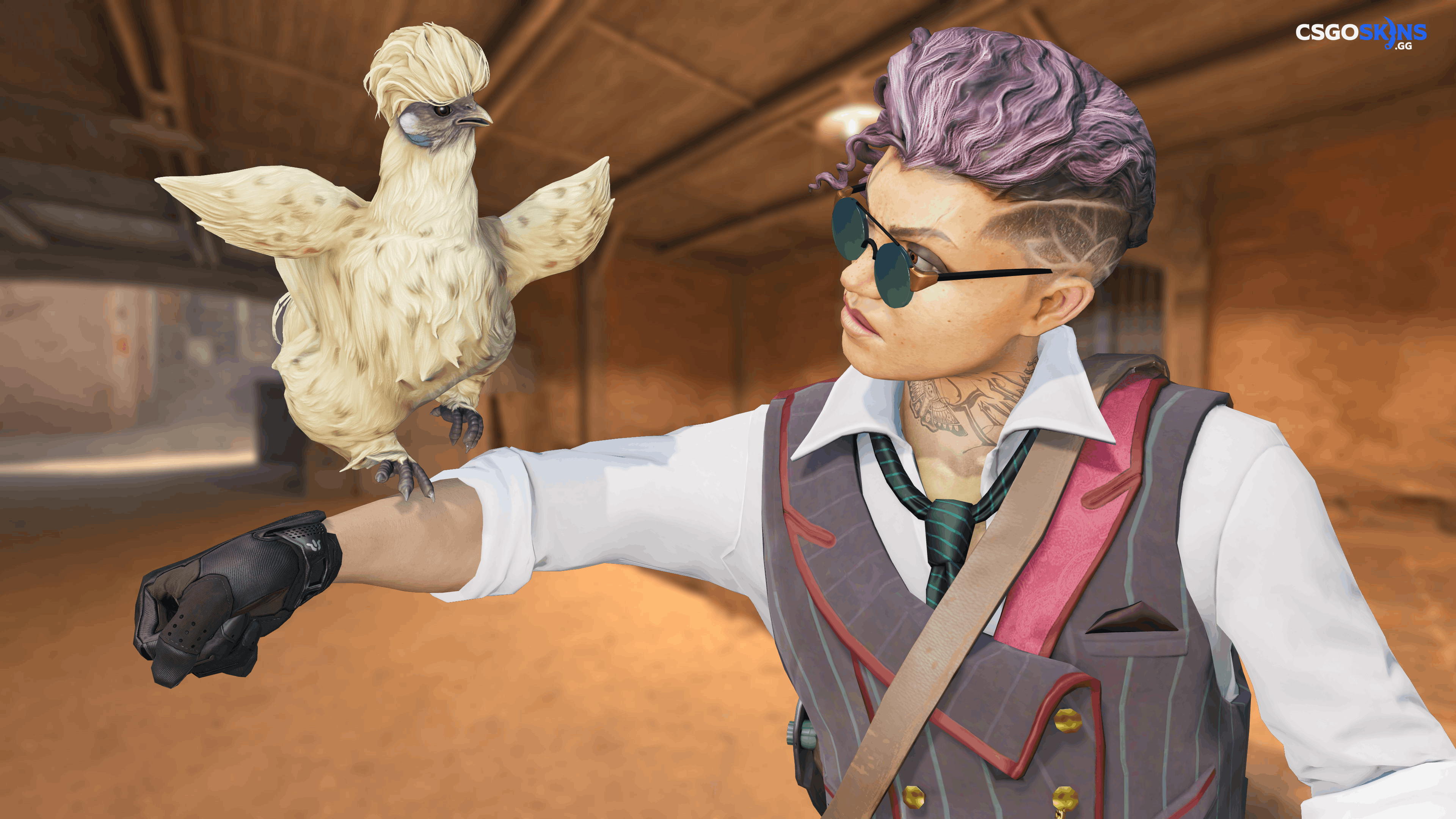 Pet Chicken | Silkie (Leopard) Artwork
