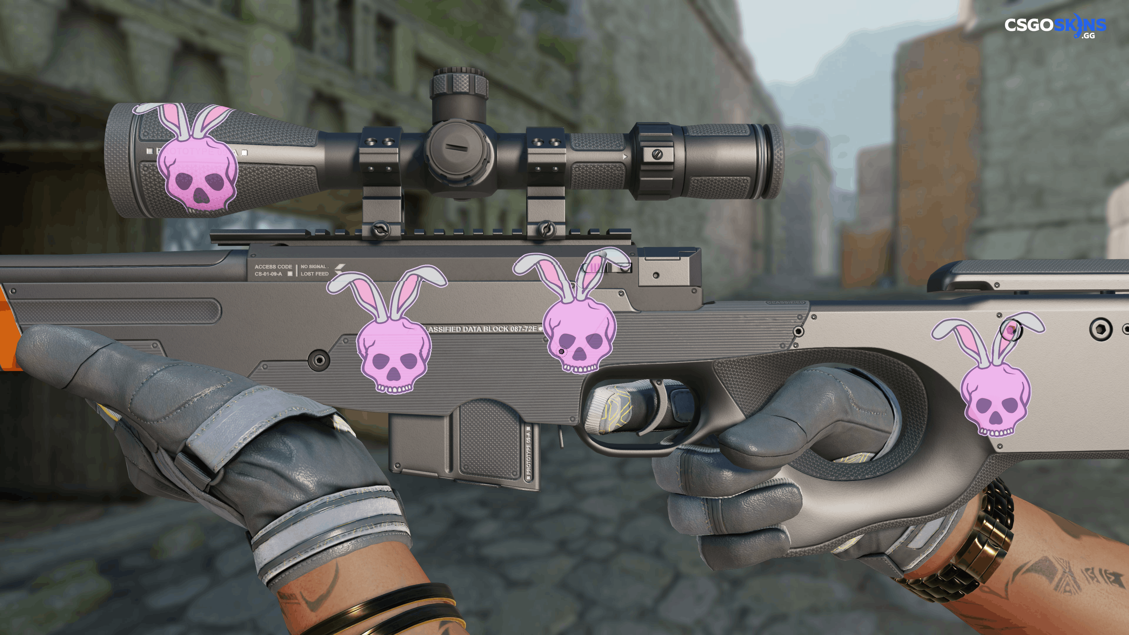 Sticker | Skull Bunny Artwork
