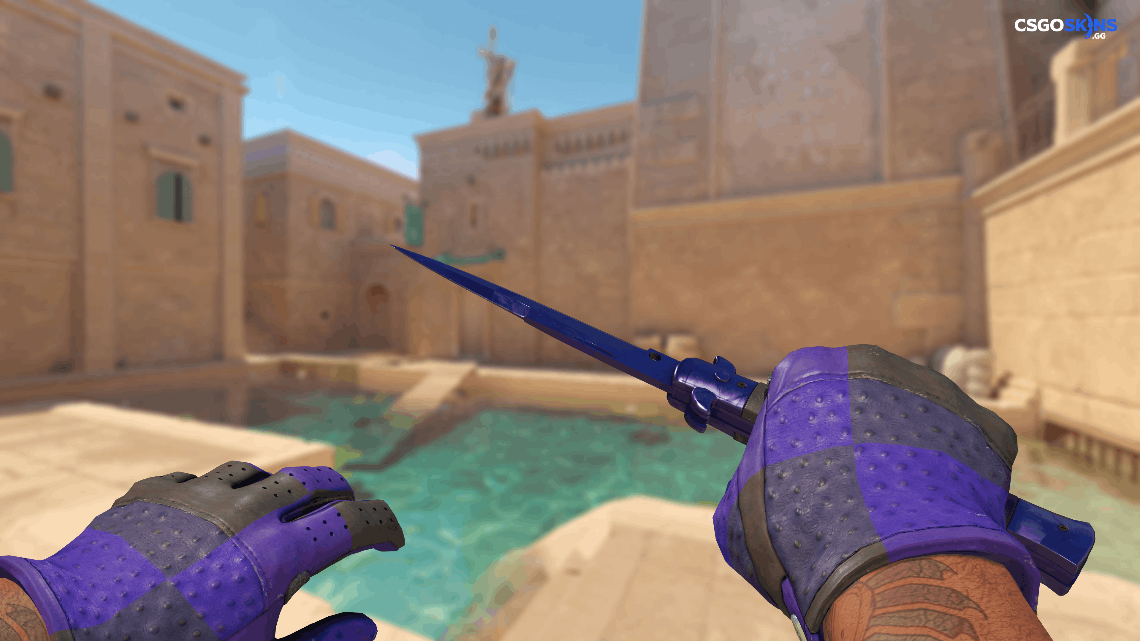 ★ Stiletto Knife | Doppler Black Pearl Artwork