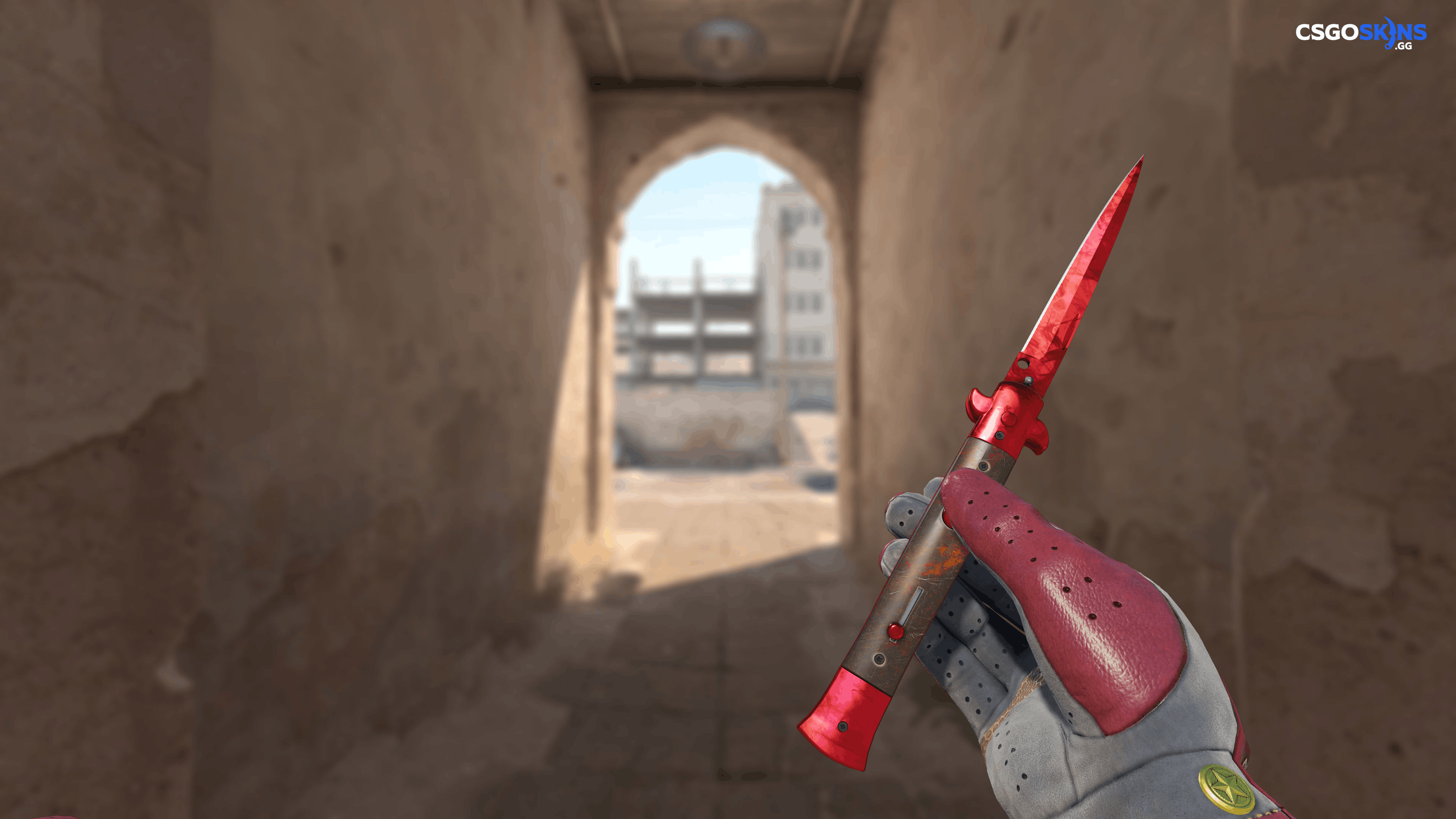 ★ Stiletto Knife | Doppler Ruby Artwork