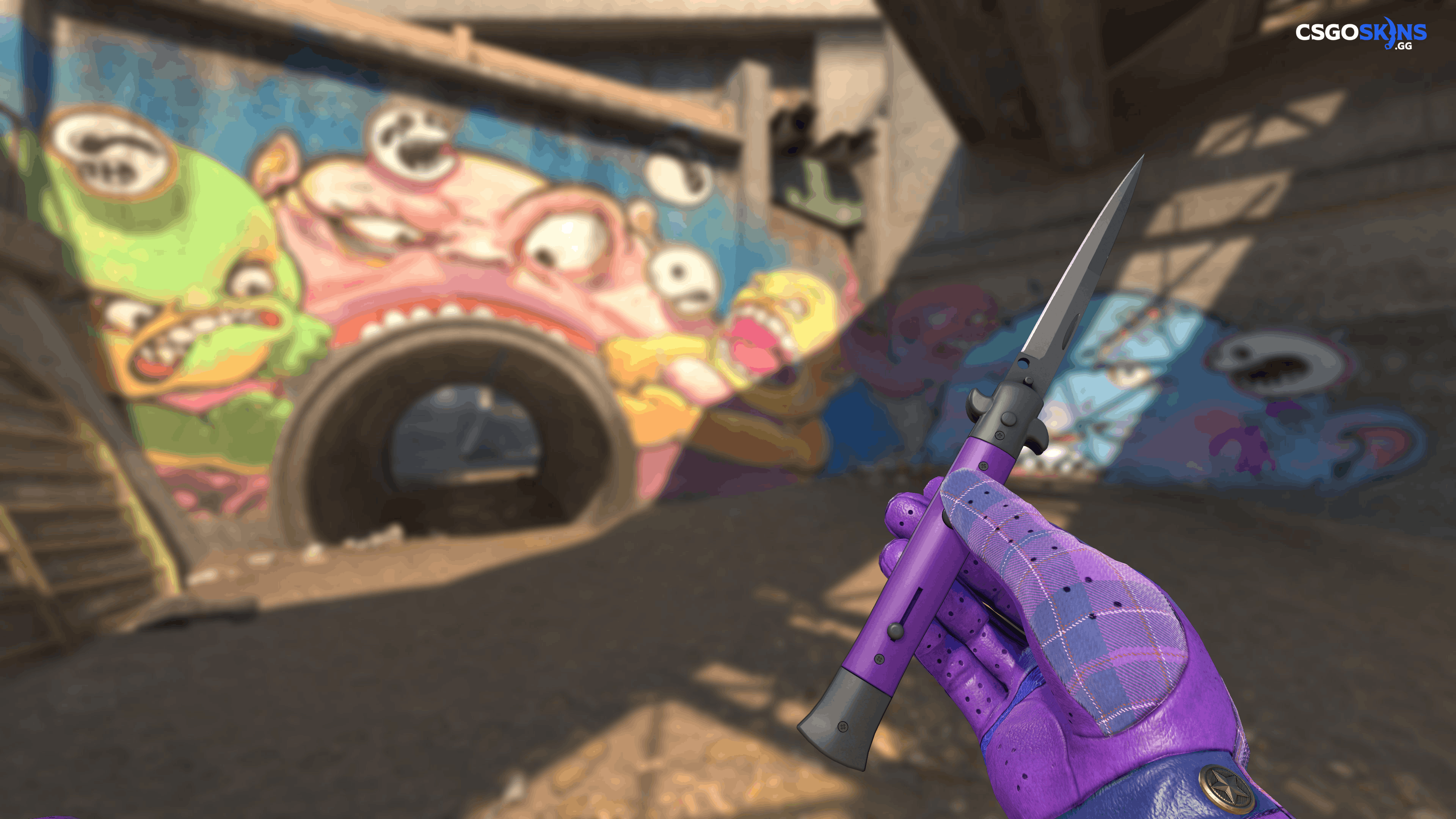 ★ Stiletto Knife | Ultraviolet Artwork