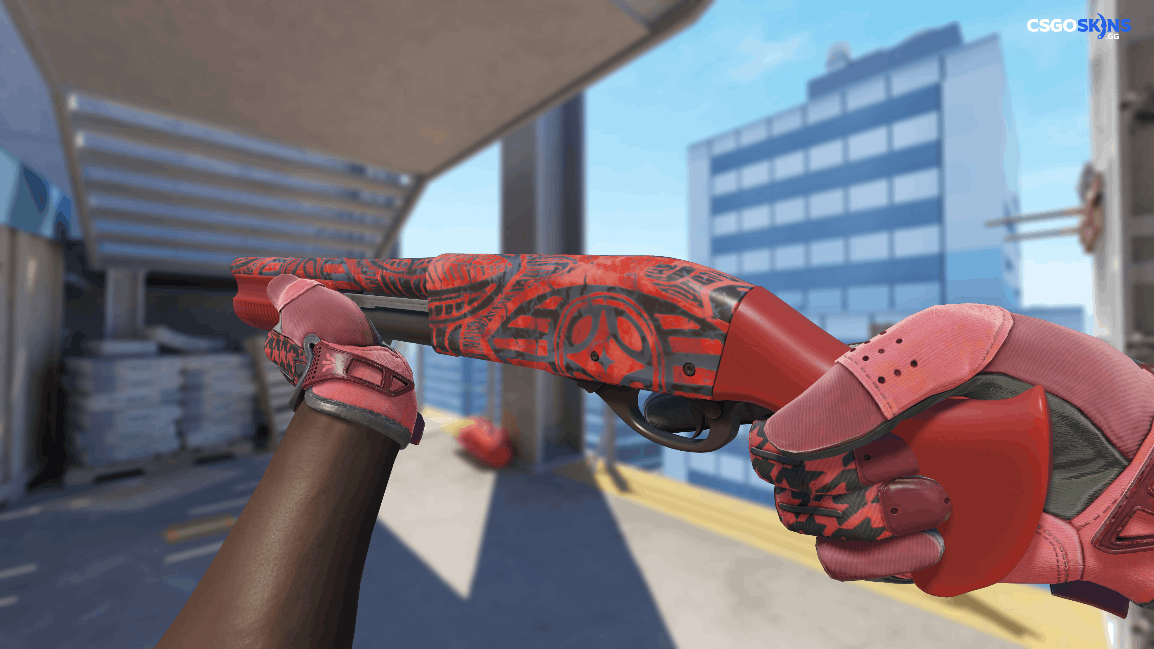Sawed-Off | Crimson Batik Artwork