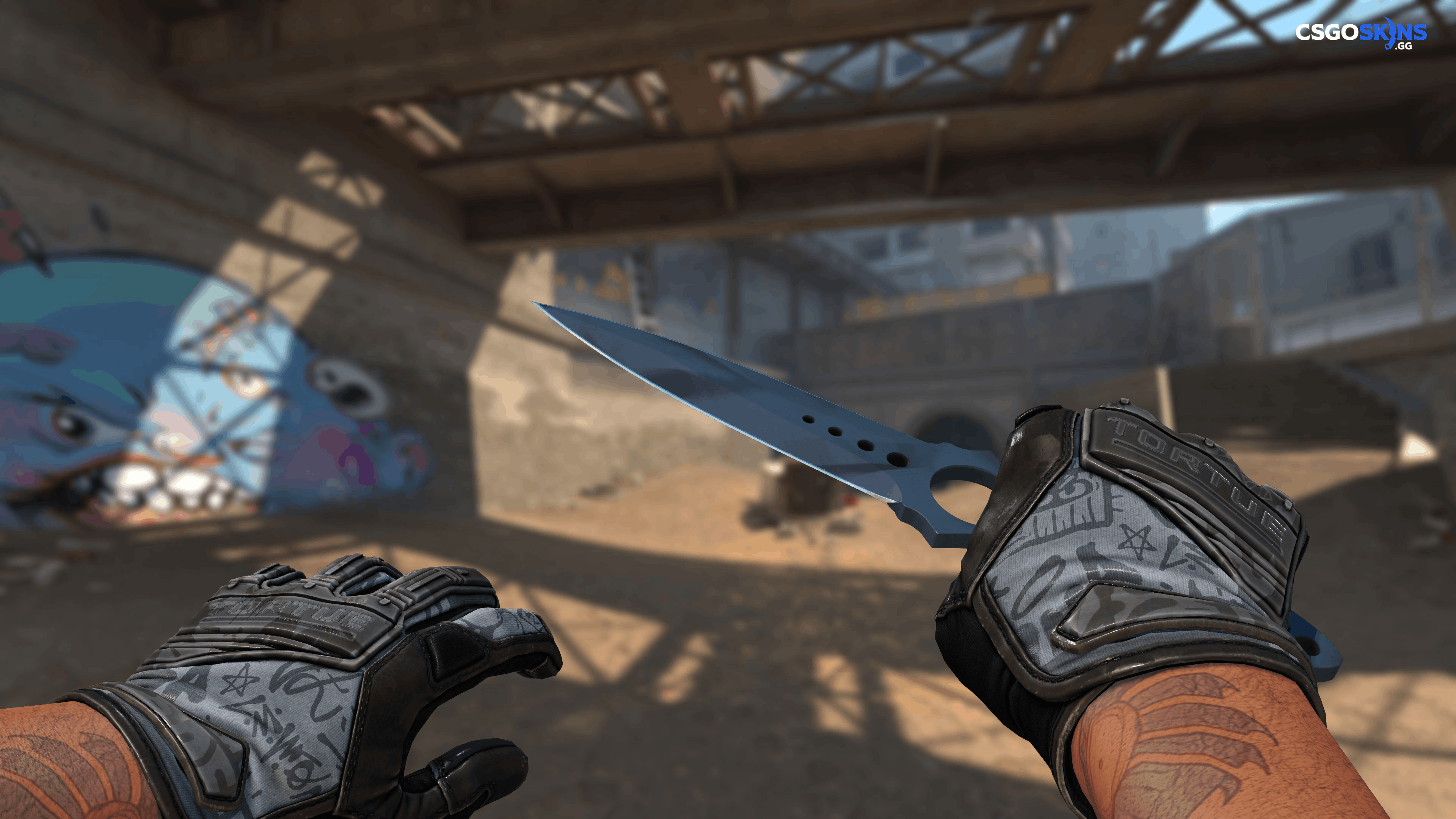 ★ Skeleton Knife | Night Stripe Artwork