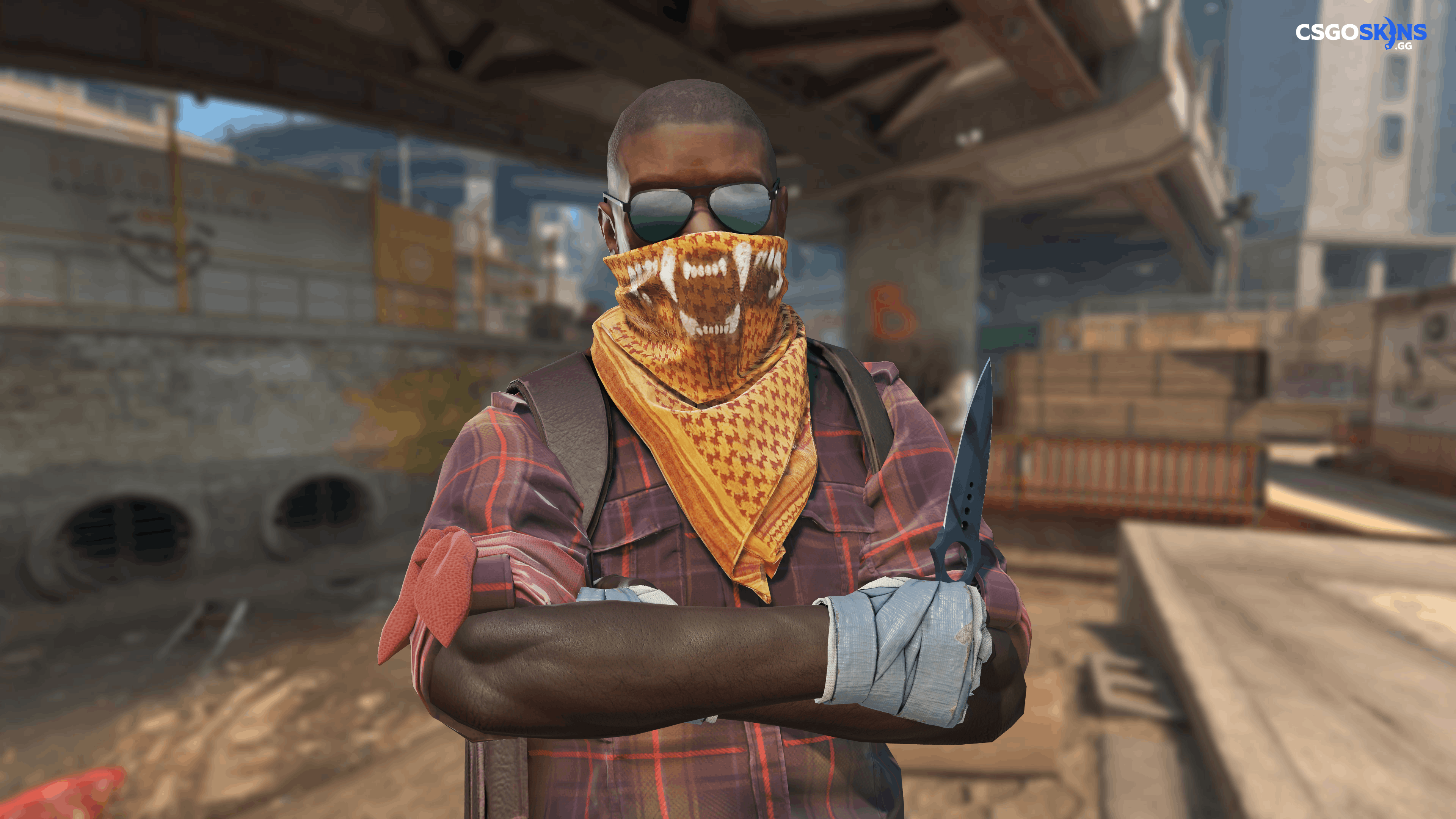 ★ Skeleton Knife | Night Stripe Artwork