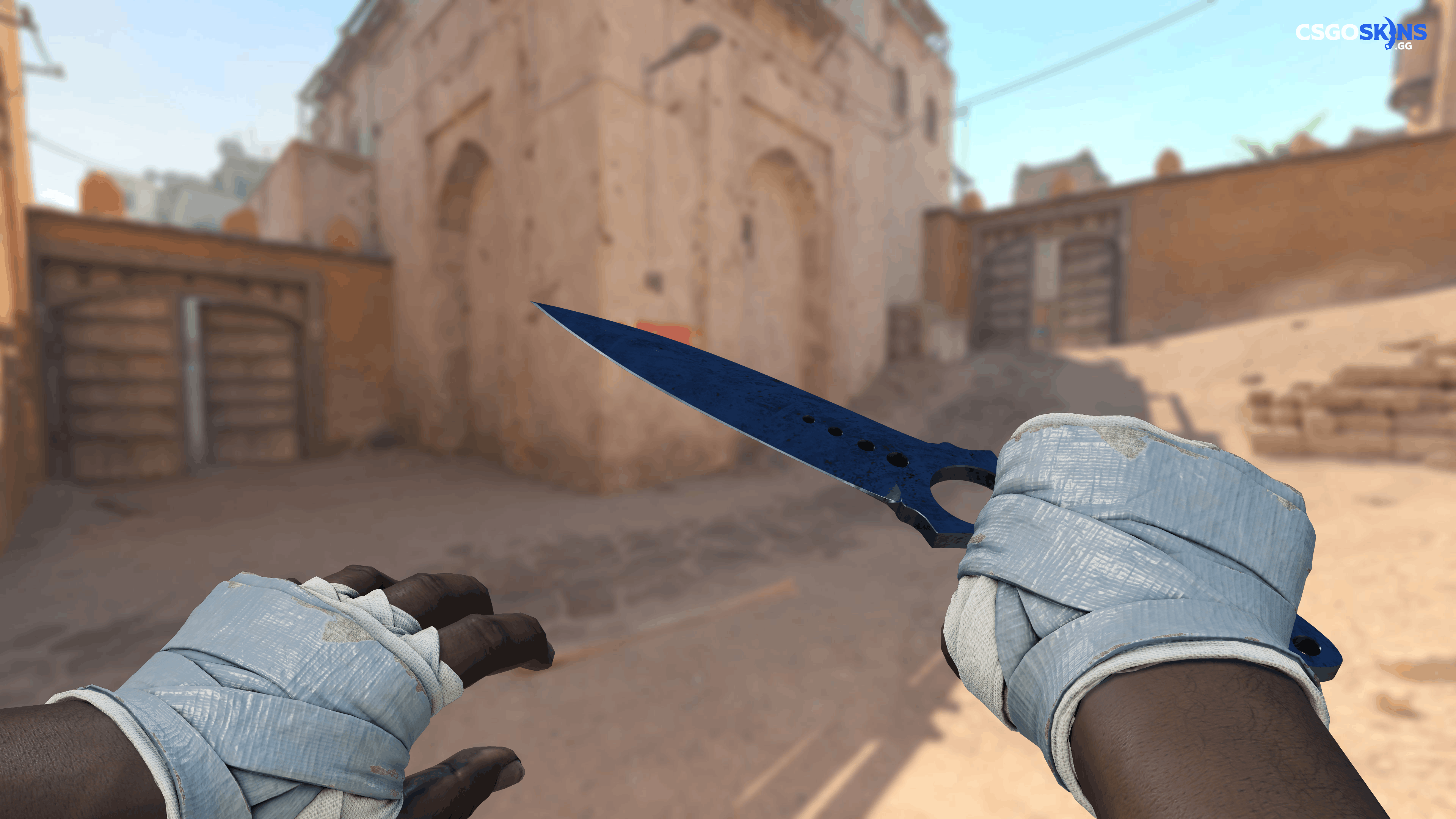 ★ Skeleton Knife | Blue Steel Artwork