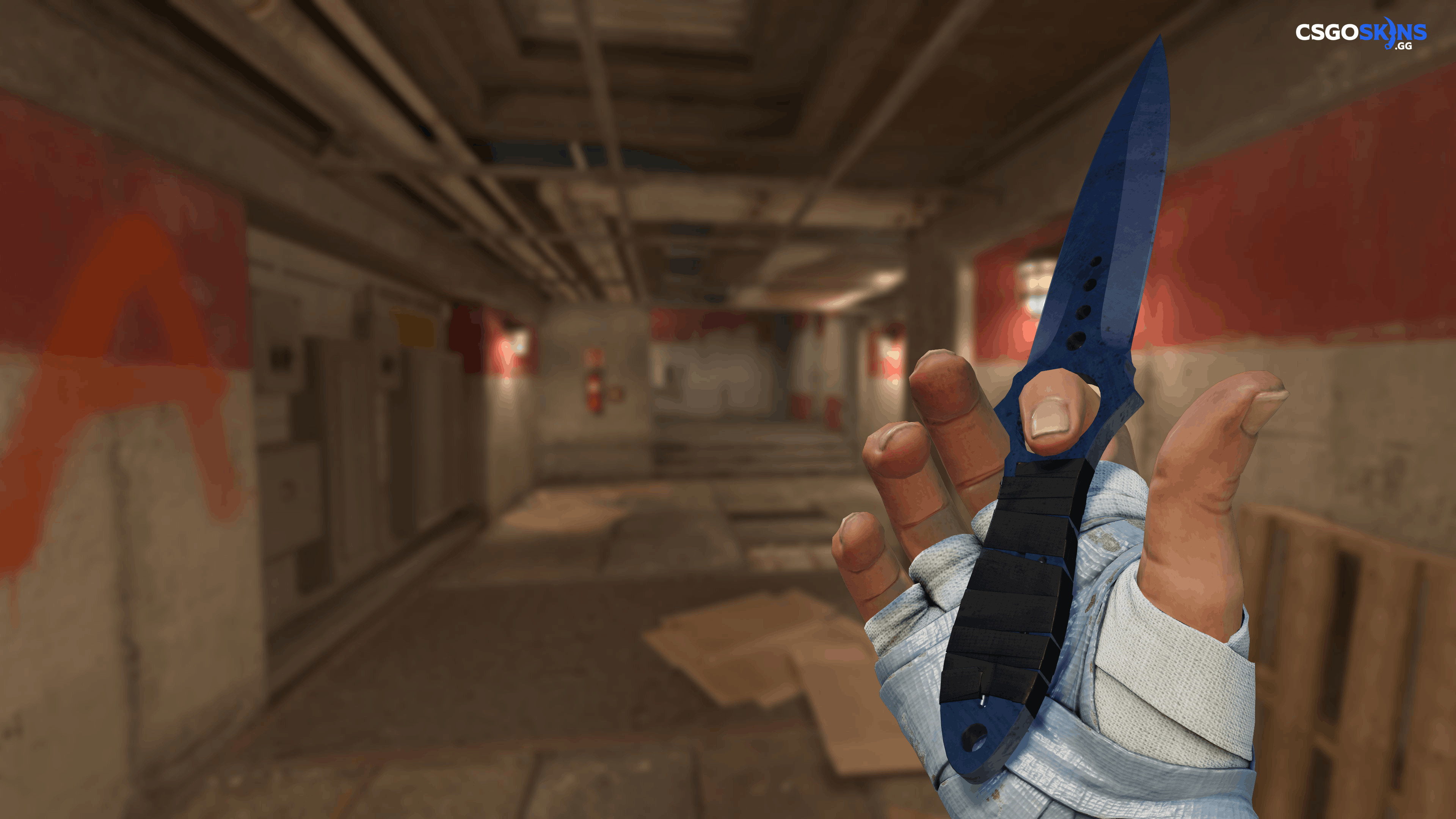 ★ Skeleton Knife | Blue Steel Artwork