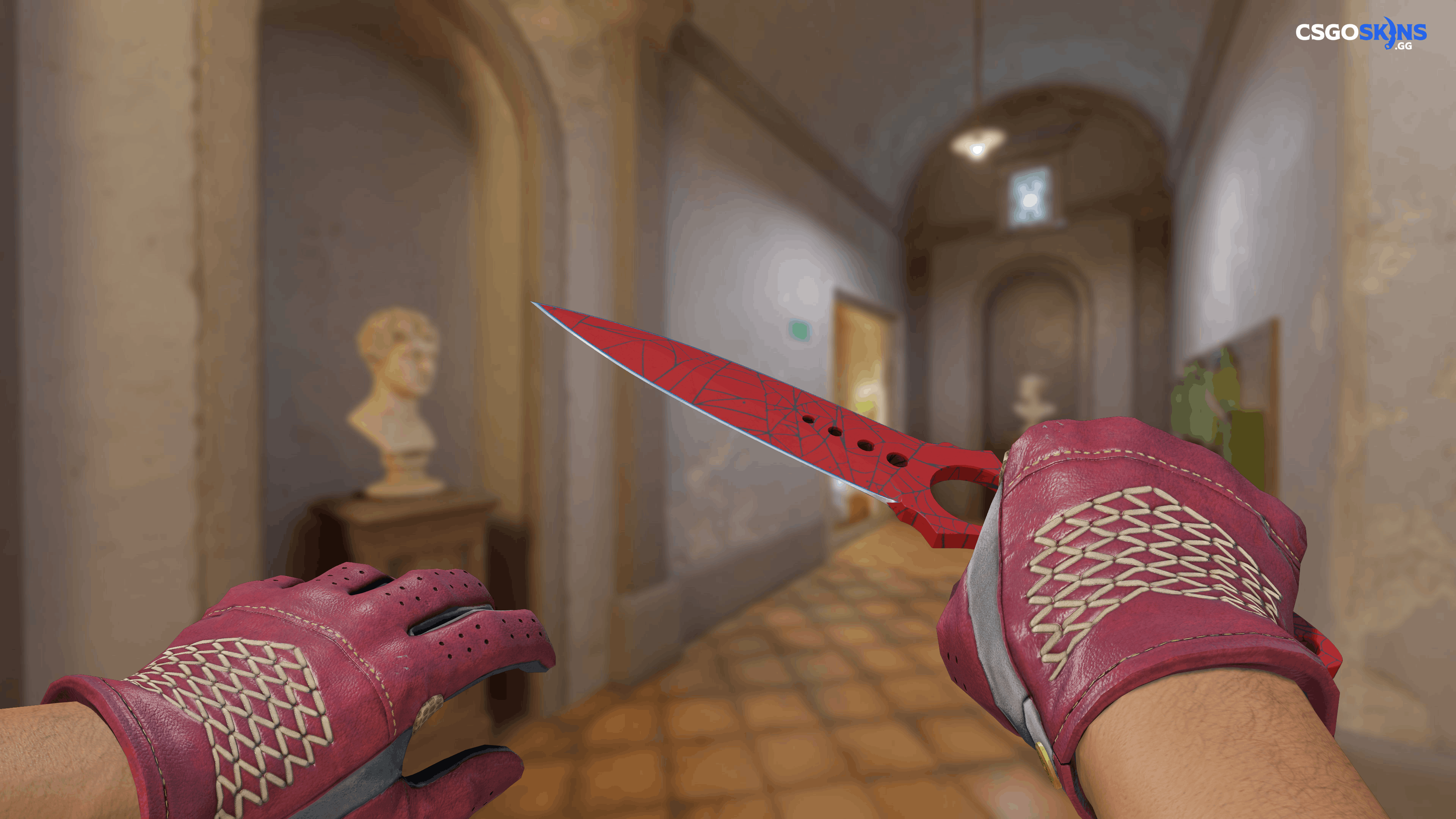 ★ Skeleton Knife | Crimson Web Artwork