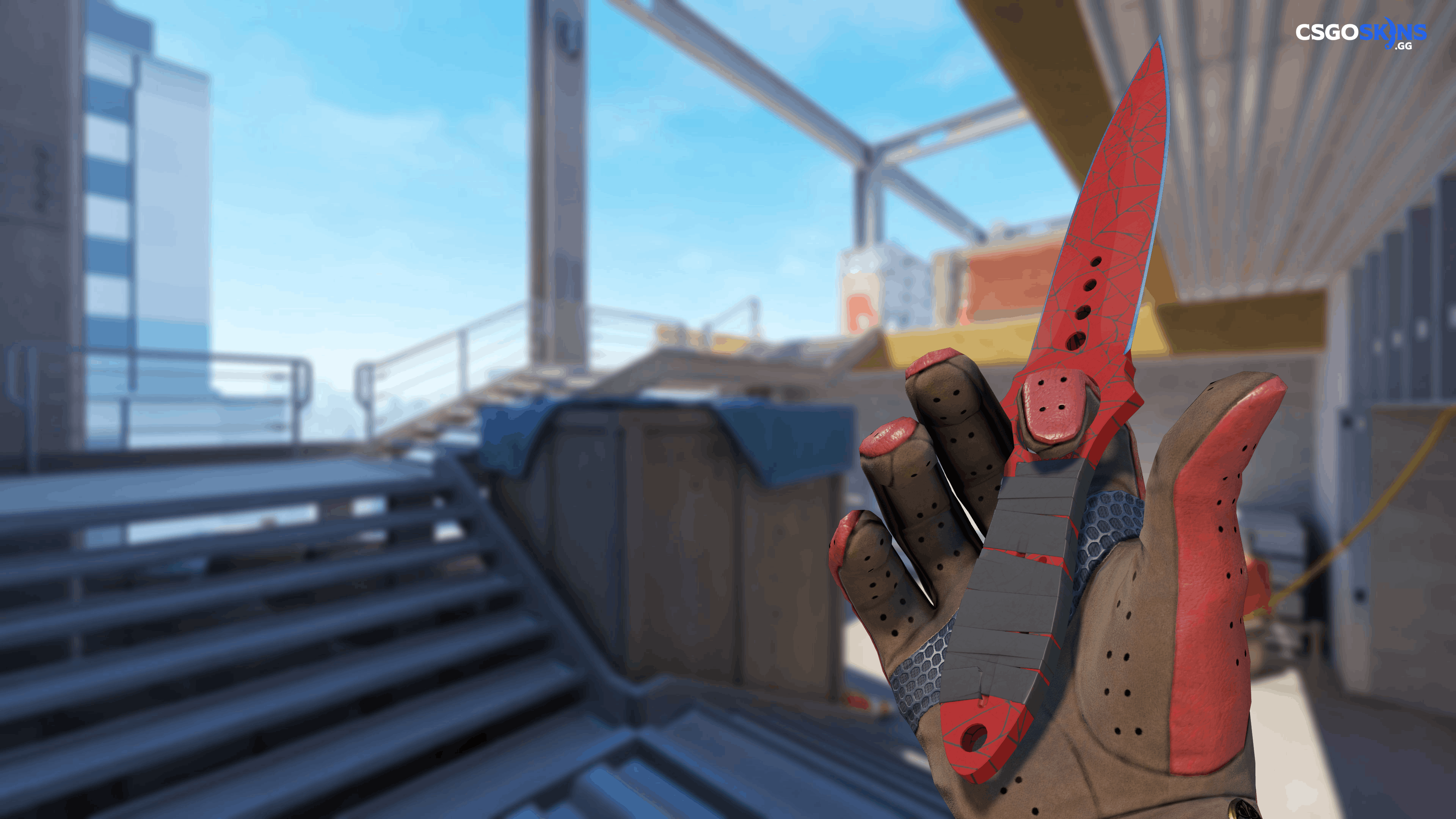 ★ Skeleton Knife | Crimson Web Artwork