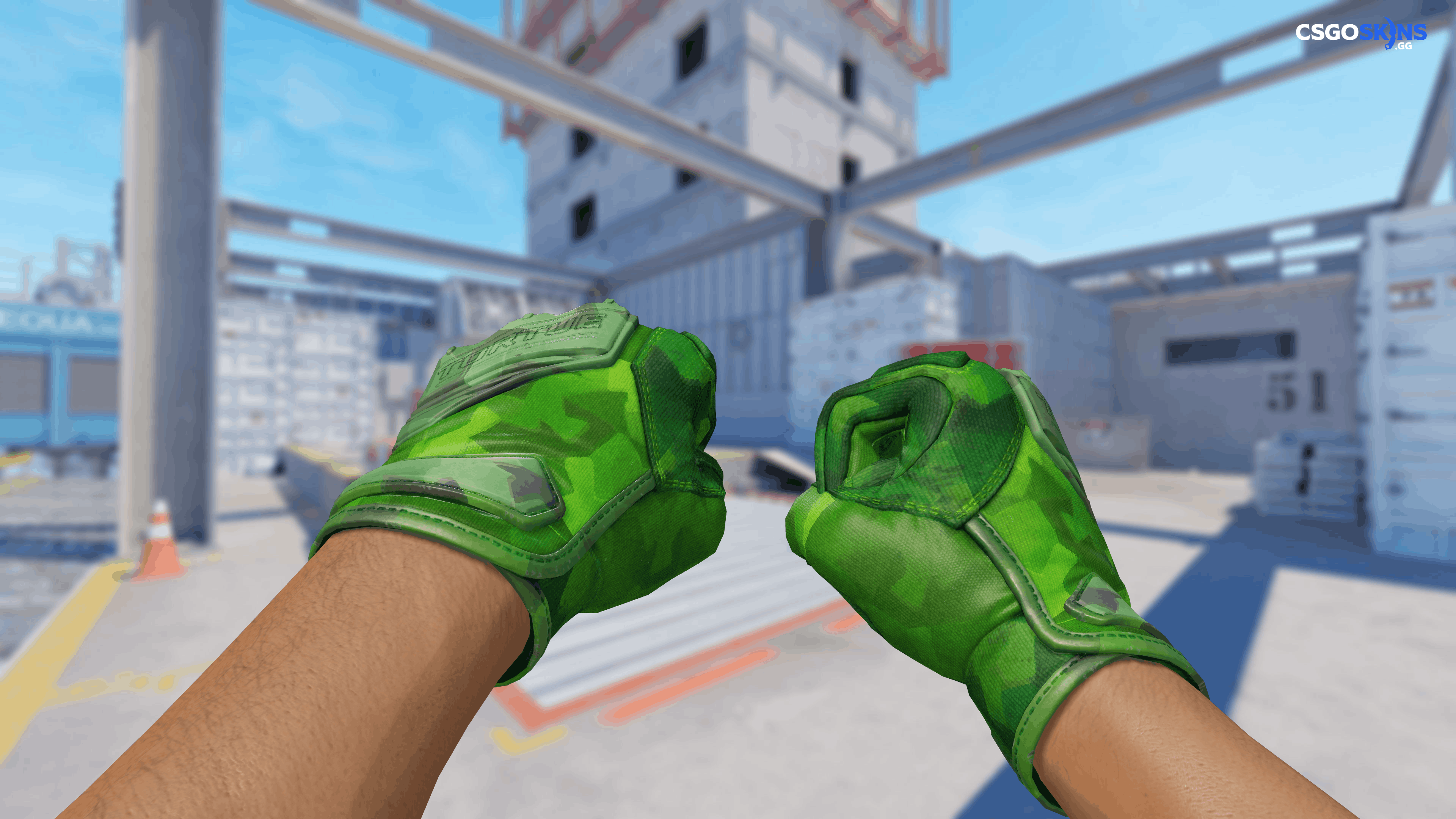 ★ Specialist Gloves | Lime Polycam Artwork