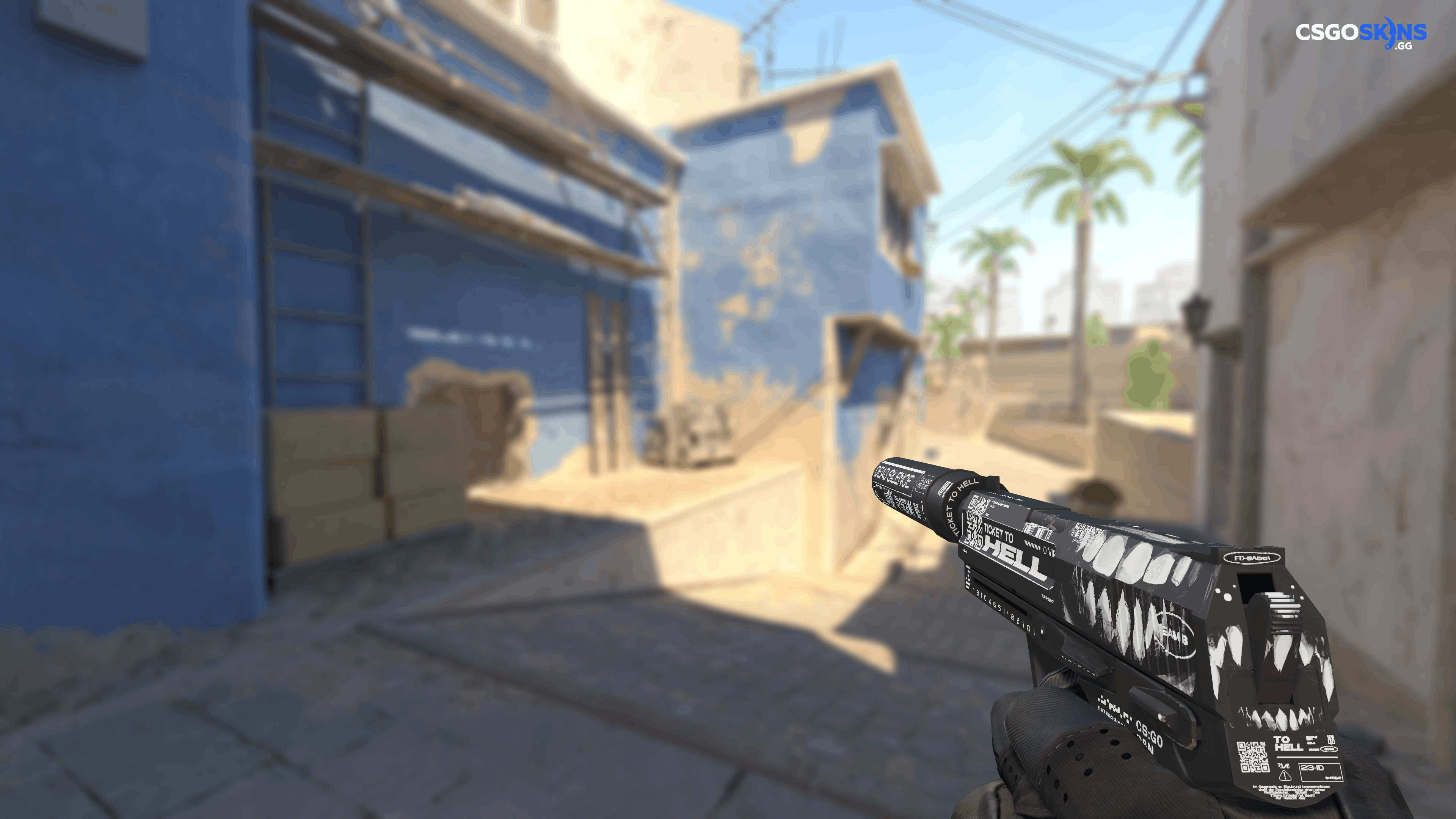 USP-S | Ticket to Hell Artwork