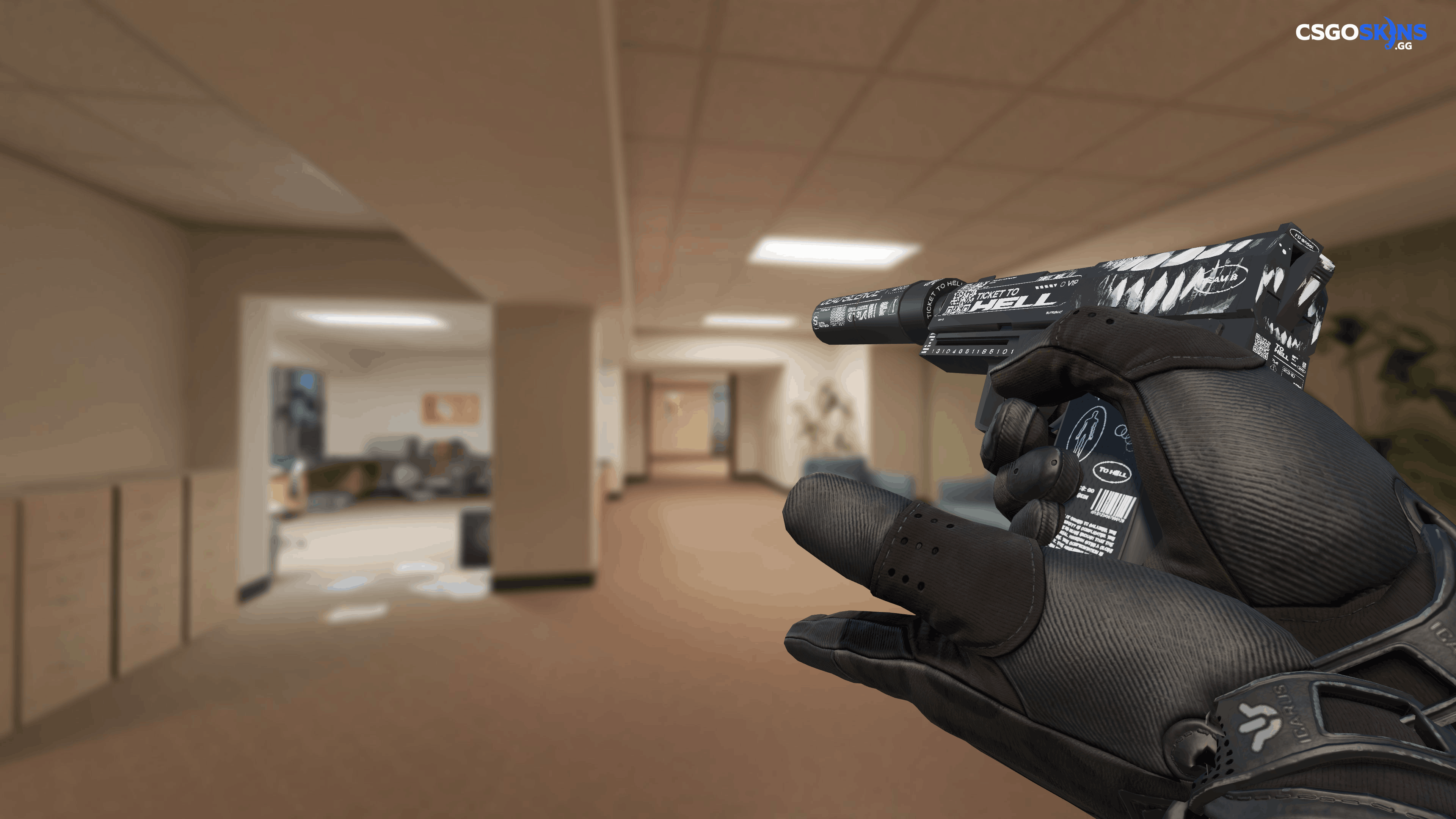 USP-S | Ticket to Hell Artwork