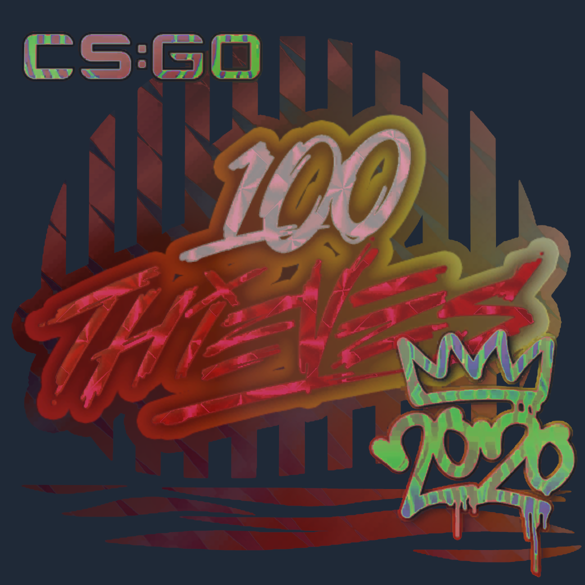Sticker | 100 Thieves (Holo) | 2020 RMR Screenshot
