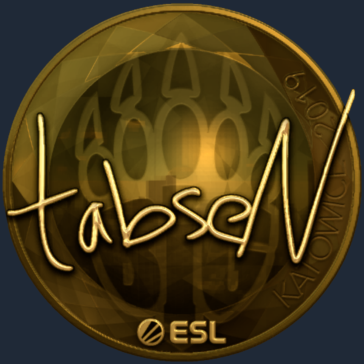 Sticker | tabseN (Gold) | Katowice 2019 Screenshot