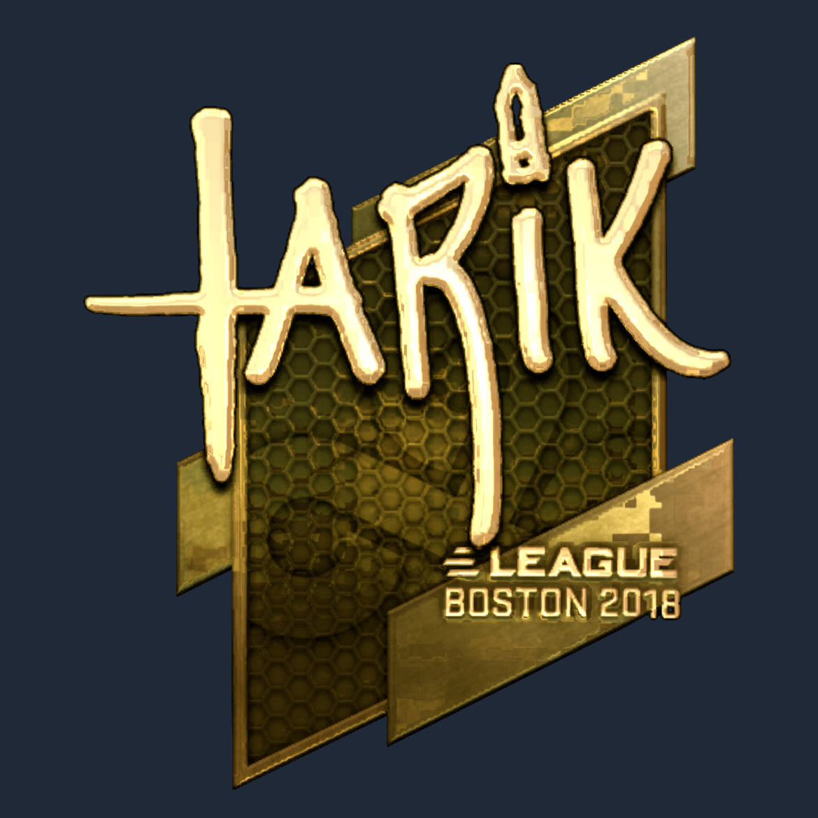Sticker | tarik (Gold) | Boston 2018 Screenshot