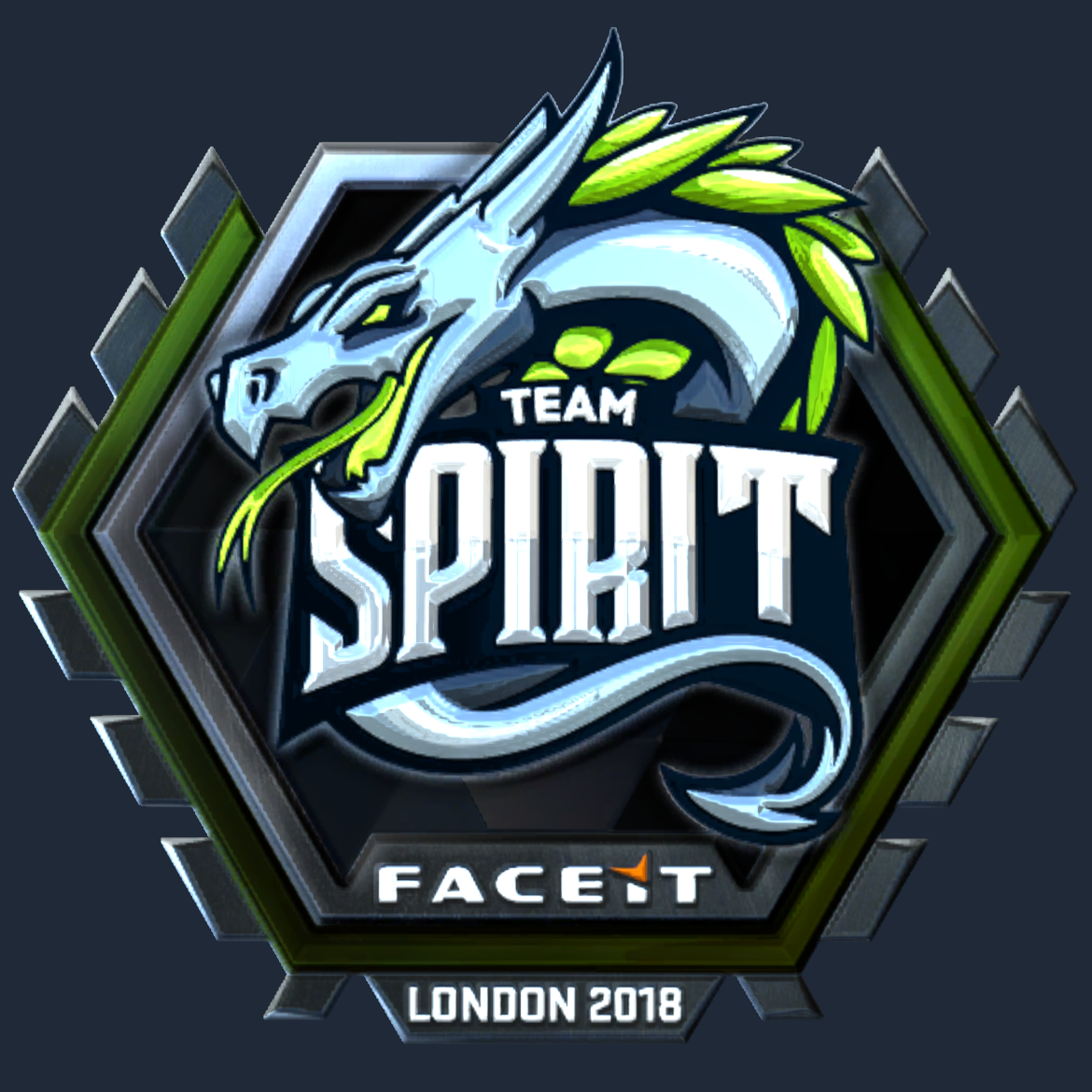 Sticker | Team Spirit (Foil) | London 2018 Screenshot