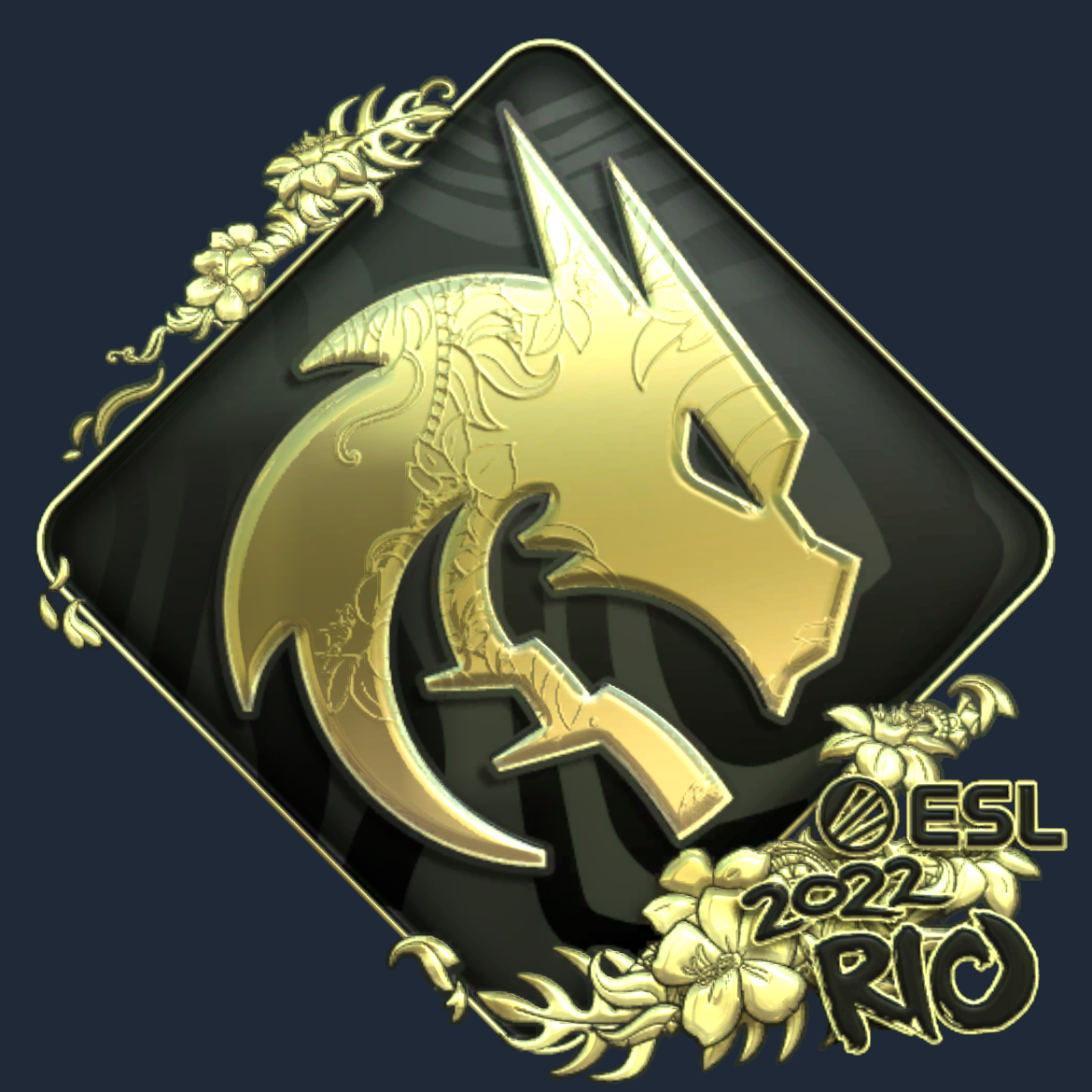 Sticker | Team Spirit (Gold) | Rio 2022 Screenshot