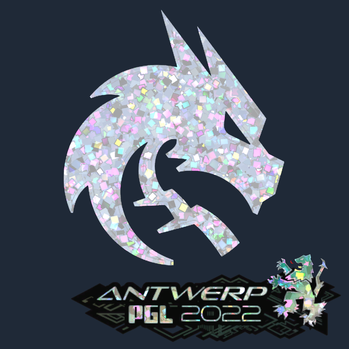 Sticker | Team Spirit (Glitter) | Antwerp 2022 Screenshot