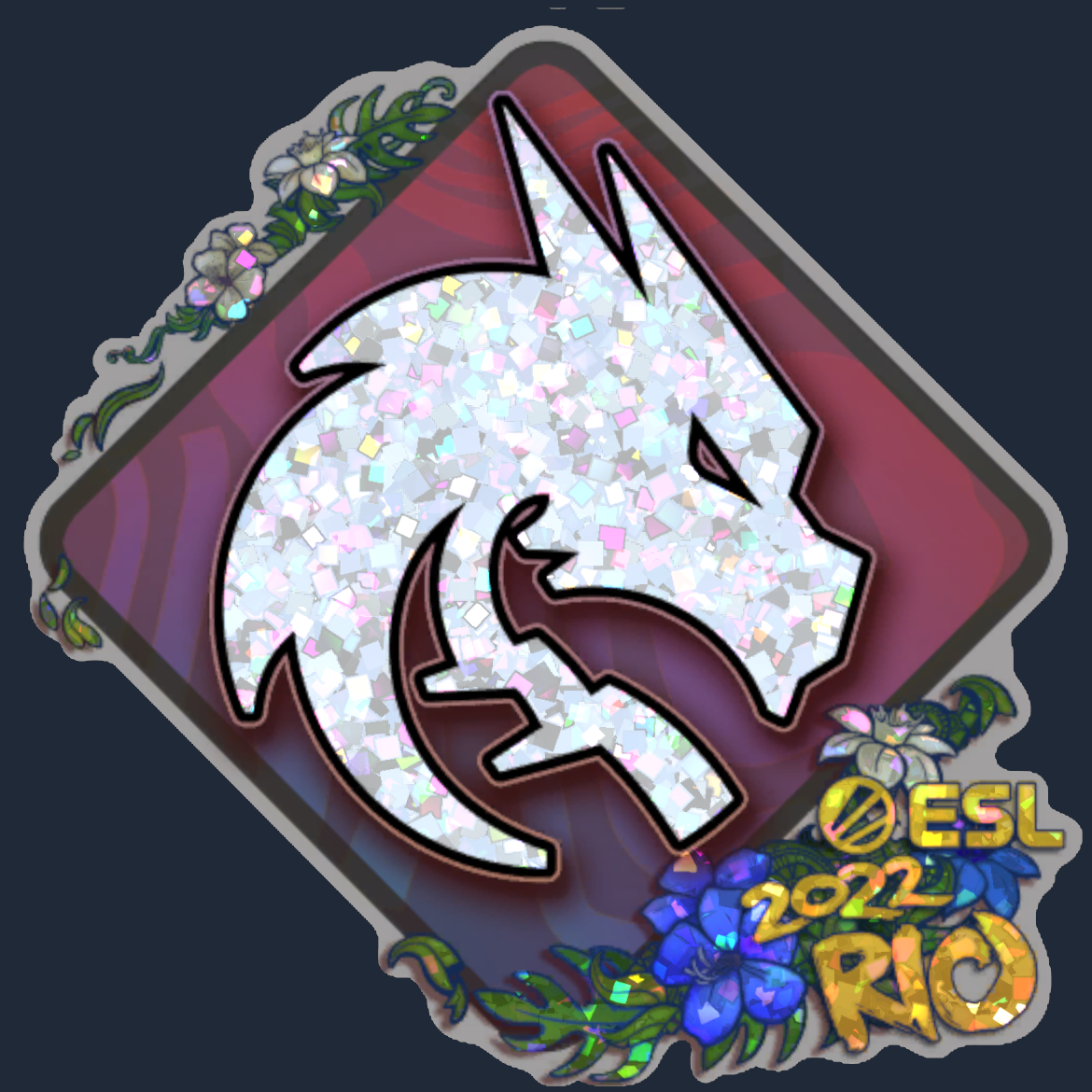Sticker | Team Spirit (Glitter) | Rio 2022 Screenshot