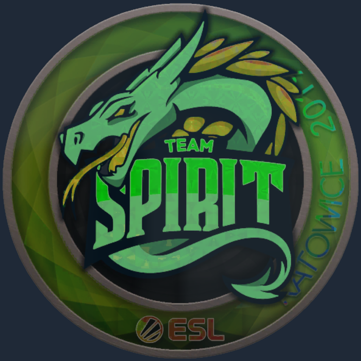 Sticker | Team Spirit (Holo) | Katowice 2019 Screenshot