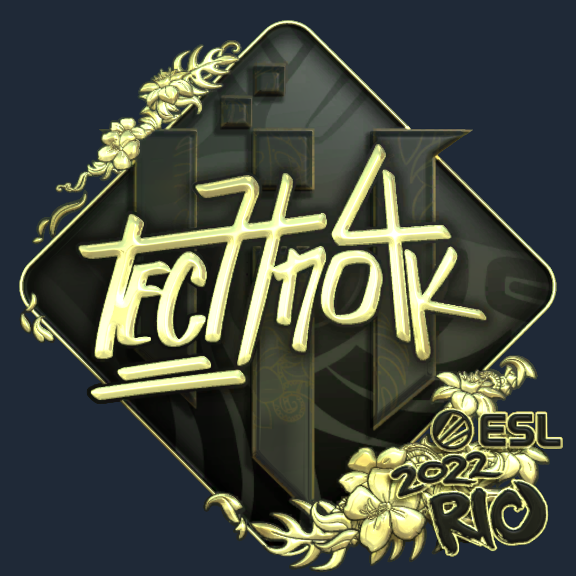 Sticker | Techno4K (Gold) | Rio 2022 Screenshot