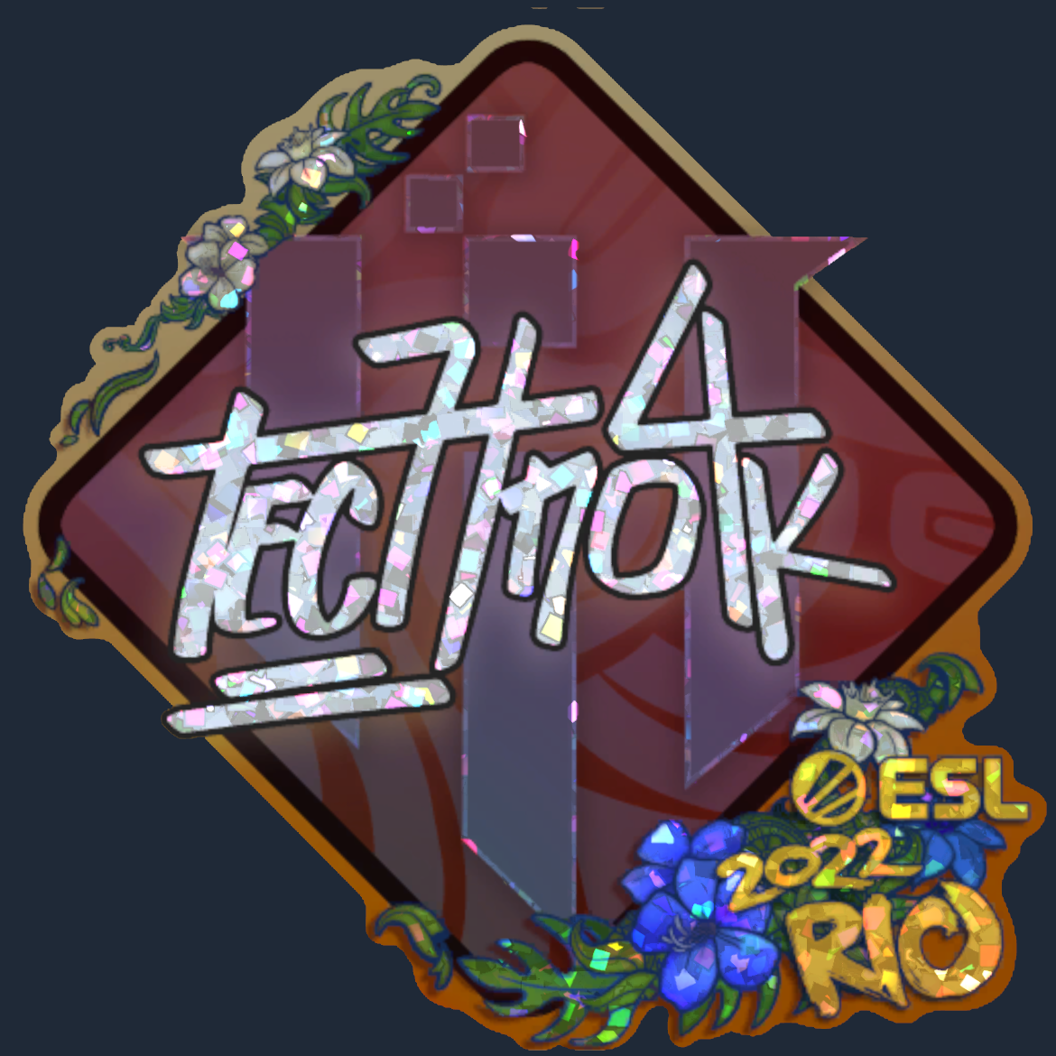 Sticker | Techno4K (Glitter) | Rio 2022 Screenshot